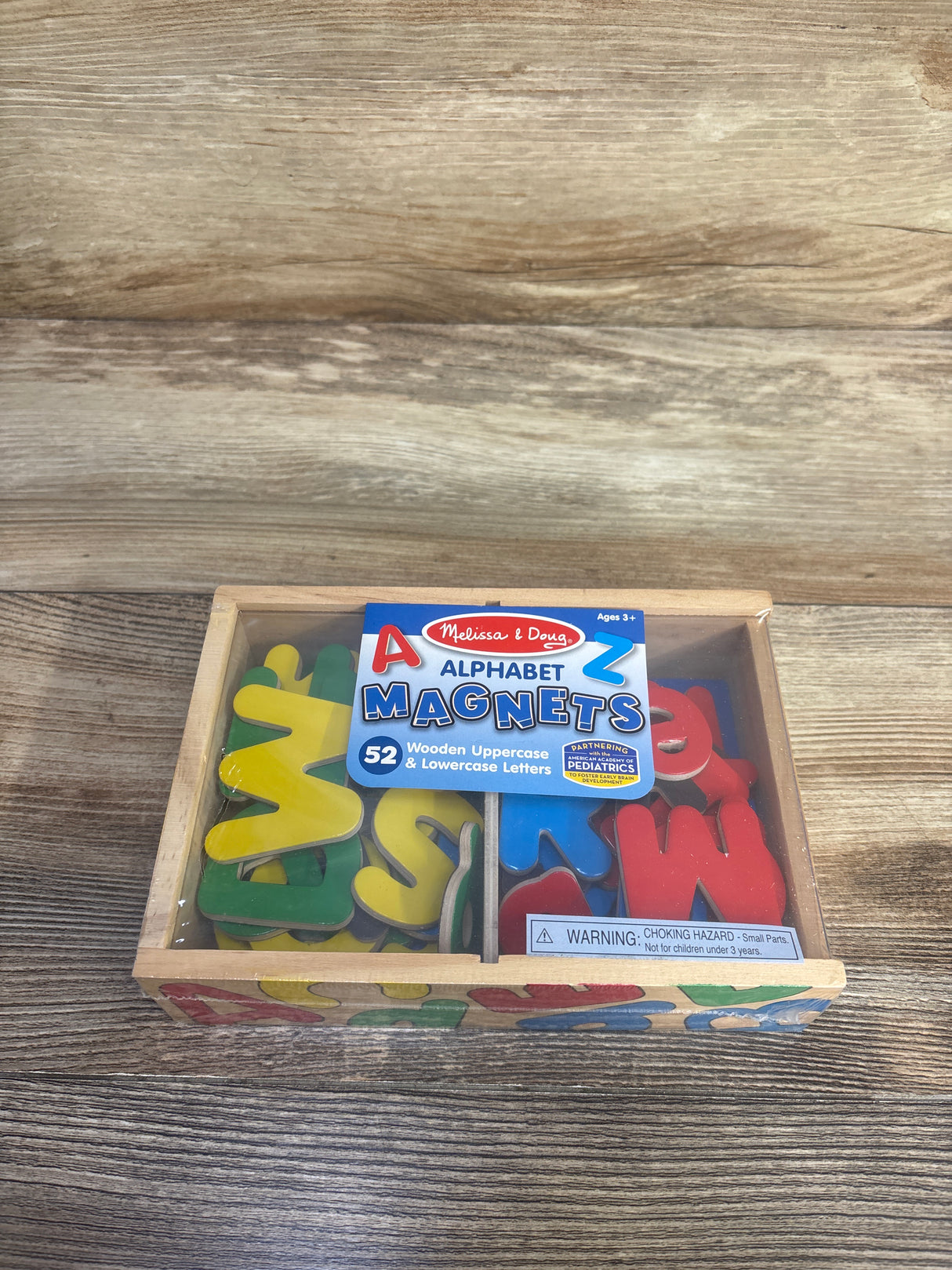 NEW Melissa & Doug 52 Wooden Alphabet Magnets