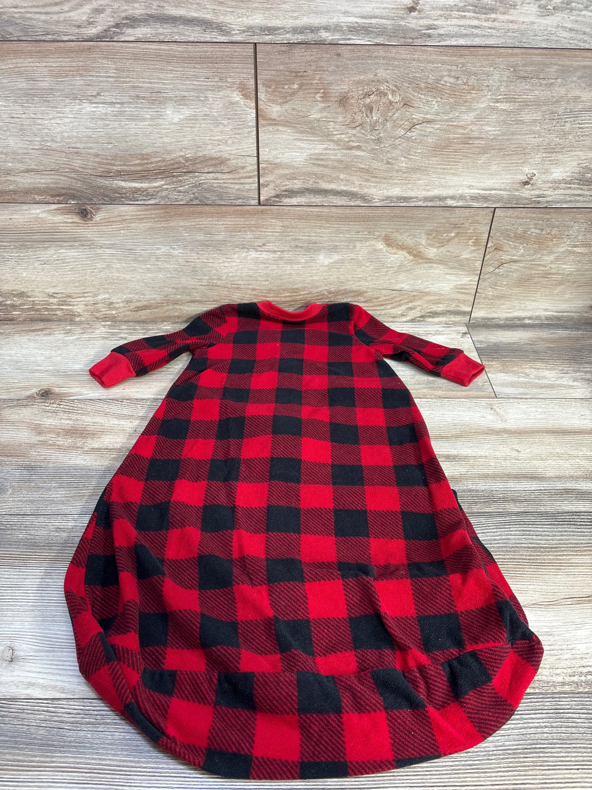 Carter's Buffalo Plaid Fleece Sleep Sack Red sz 3-6m