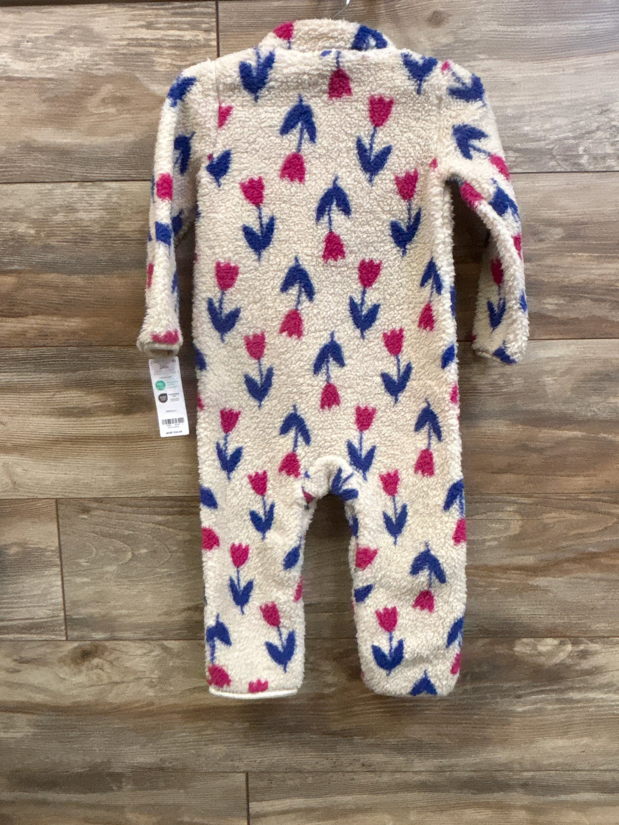 NEW Carter's Floral Sherpa Coverall Beige sz 24m