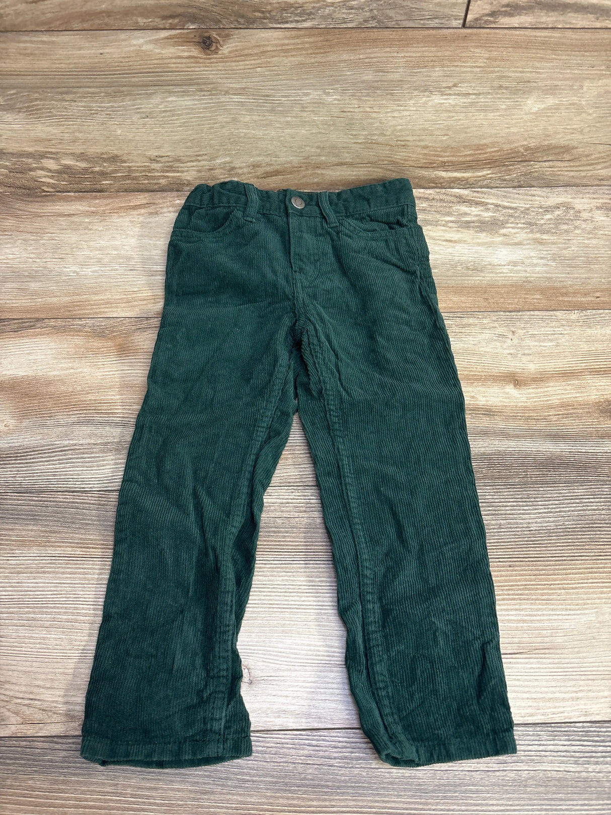H&M Slim Fit Corduroy Pants Green sz 4T