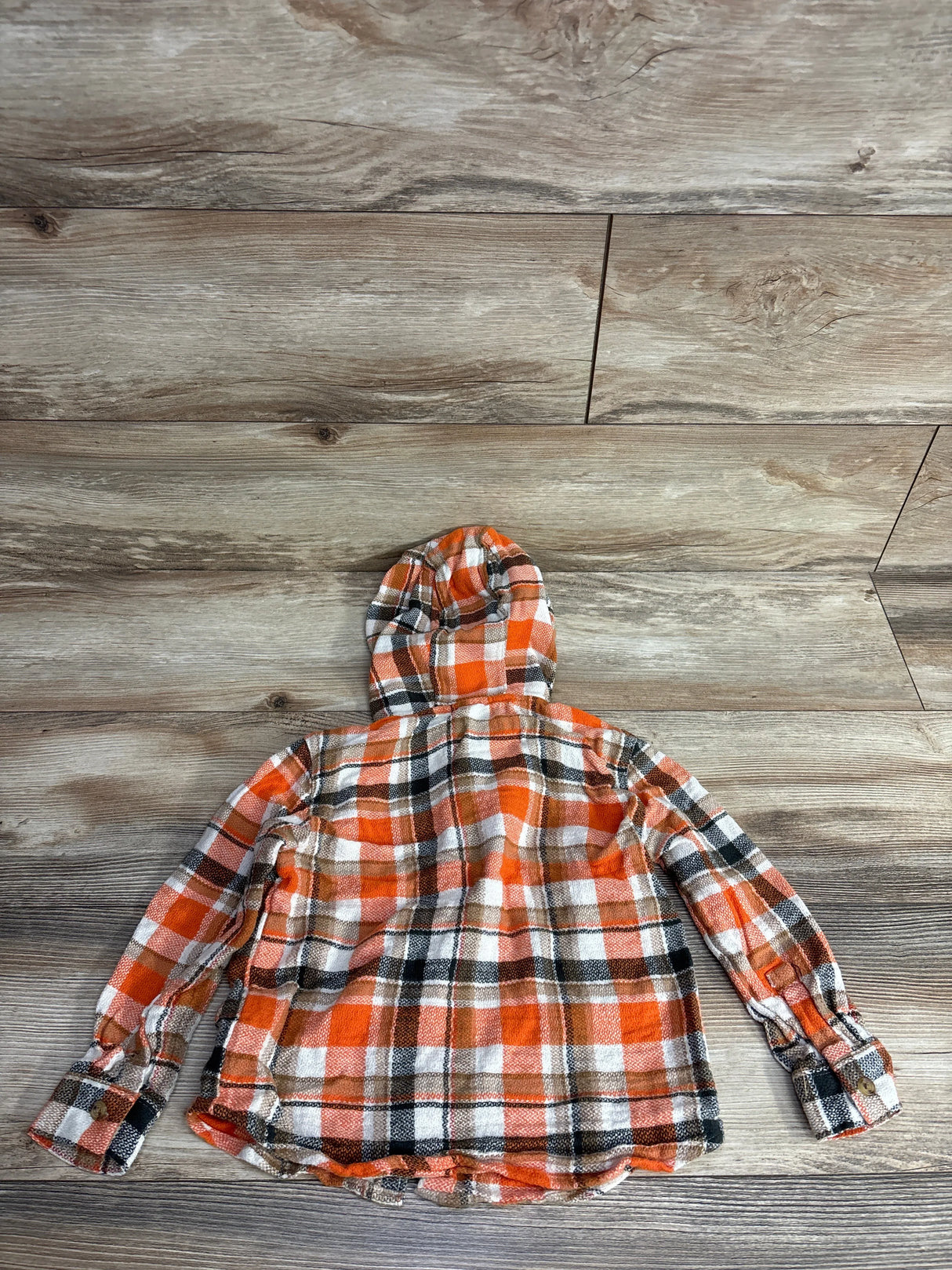 Old Navy Hooded Flannel Orange sz 5T