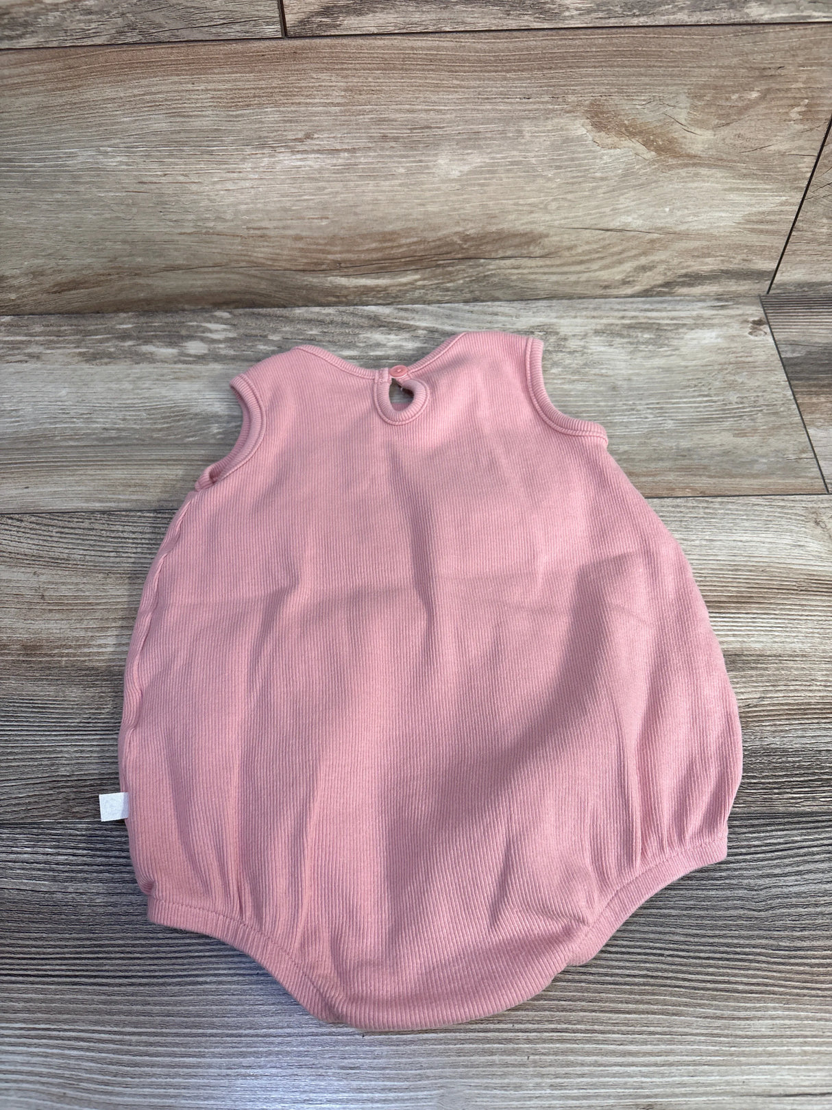 Little Planet Organic Ribbed Shortie Romper Pink sz 18m
