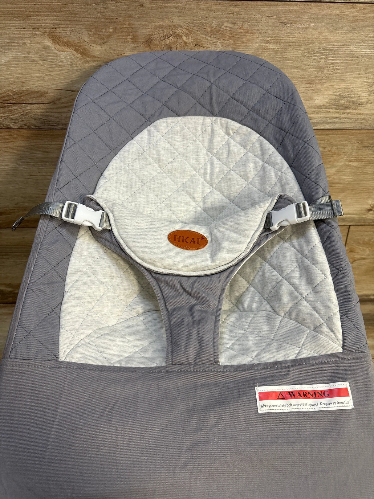 HKAI Portable Baby Bouncer, Grey