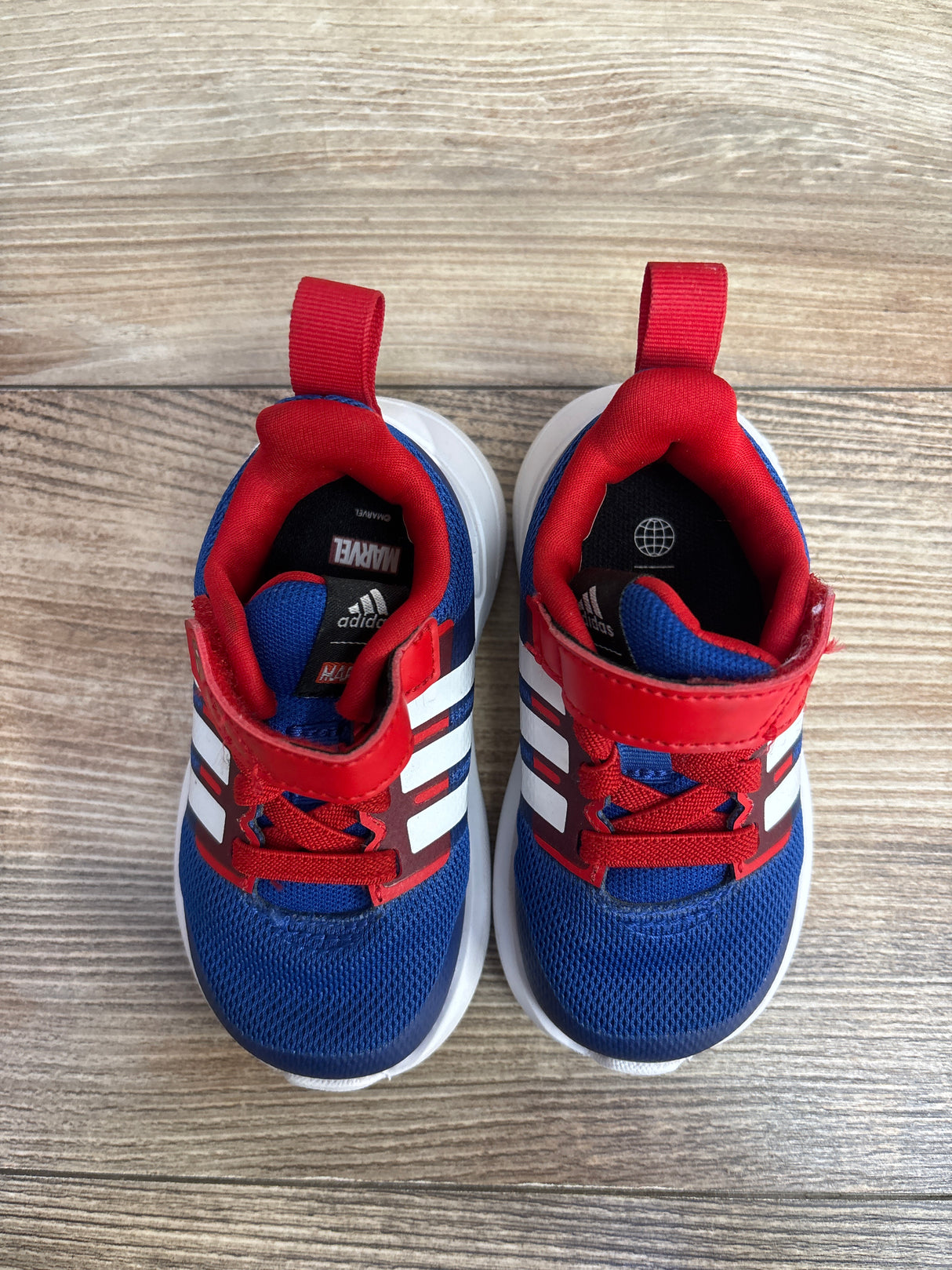 Adidas x Marvel FortaRun 2.0 Spider-Man Cloudfoam Sneakers Blue sz 5c