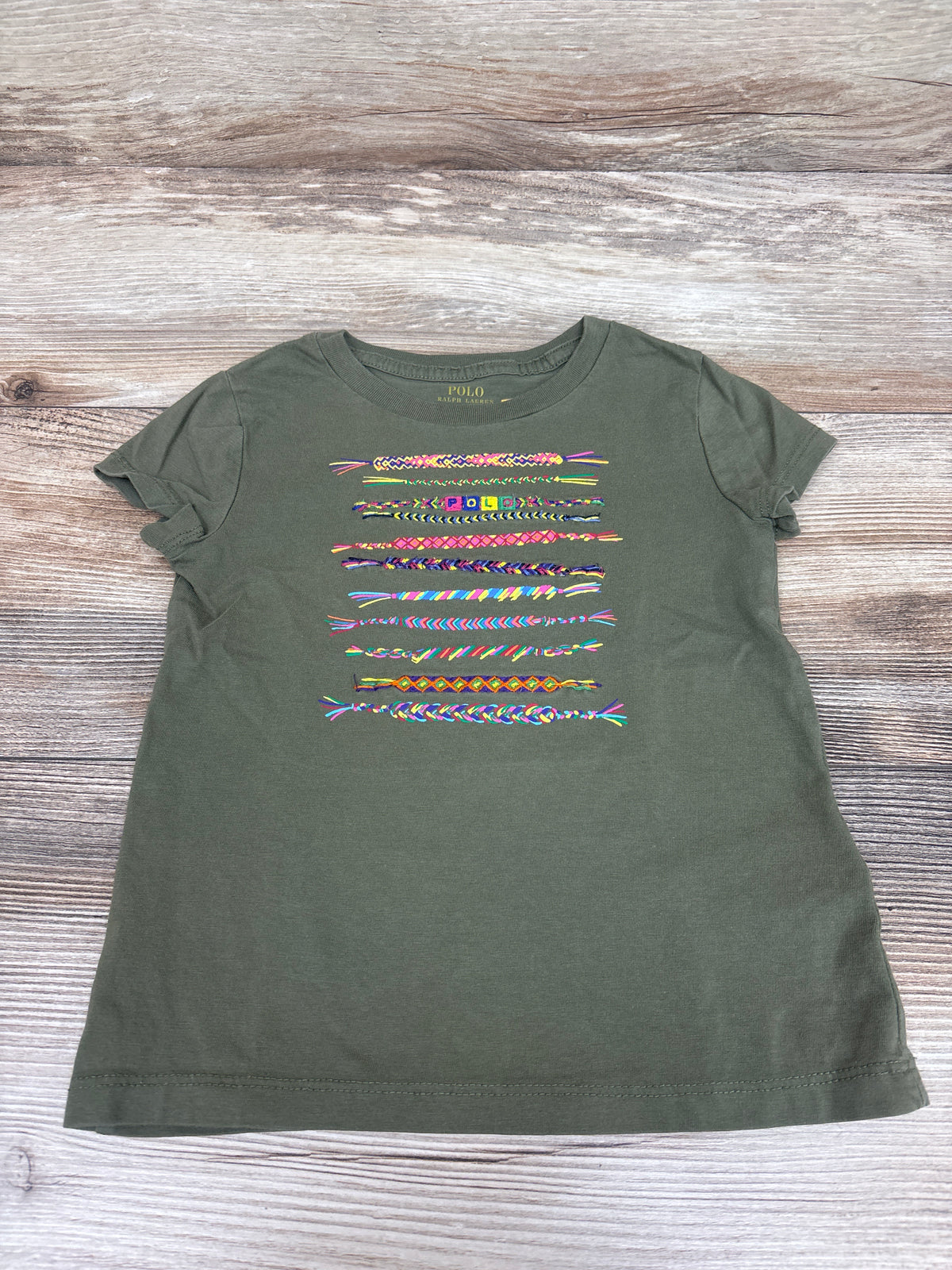 Polo Ralph Lauren Friendship Bracelet Shirt Green sz 3T