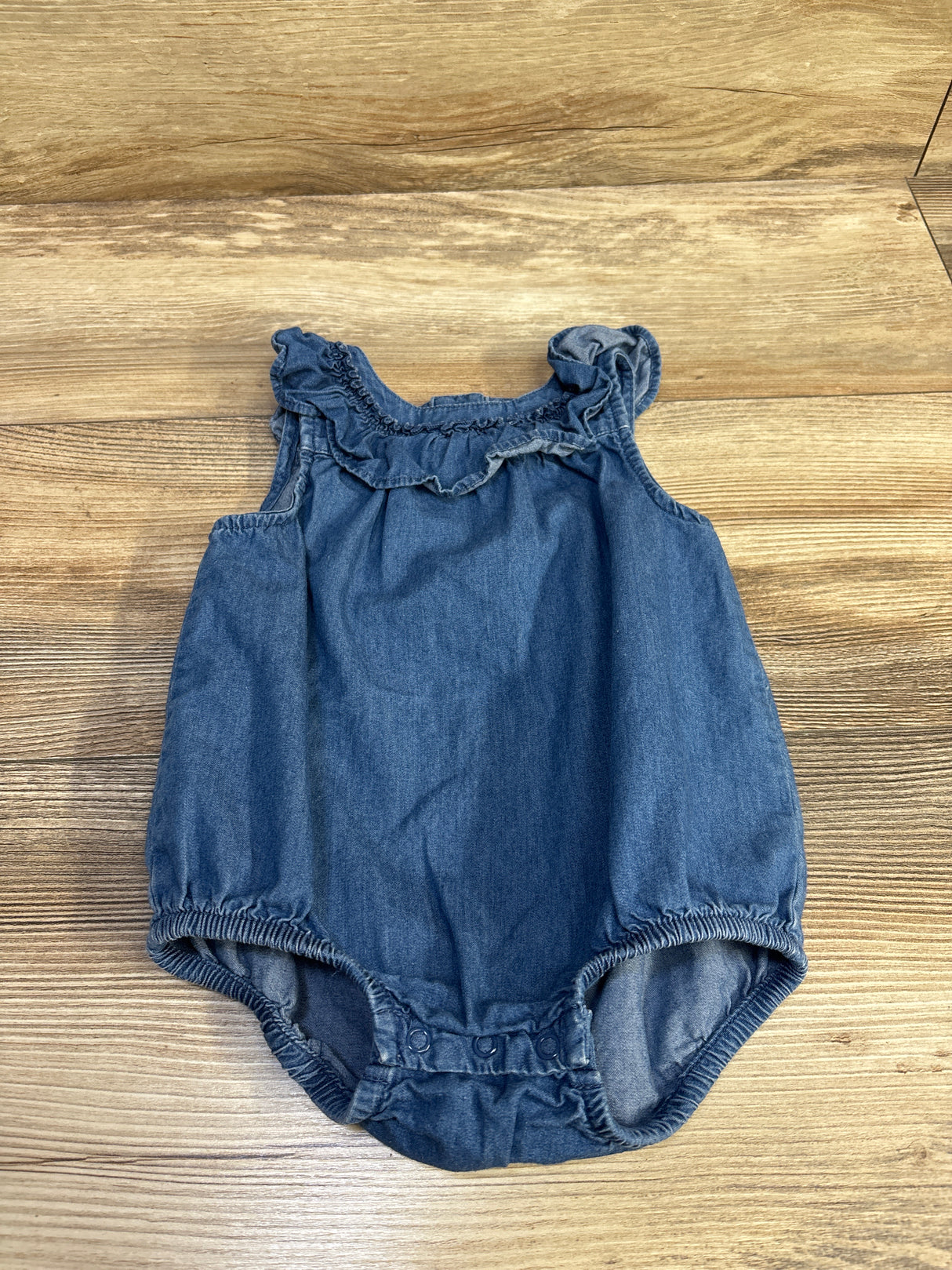 Cat & Jack Chambray Bubble Romper Blue sz 6-9m