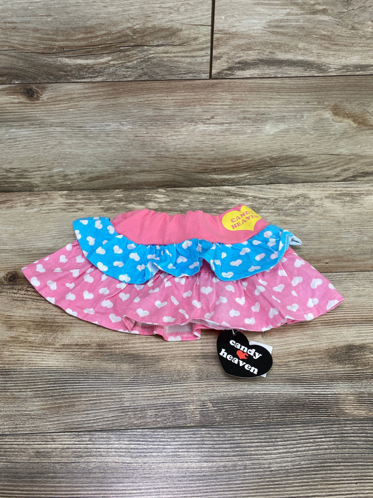 NEW Candy Heaven Tiered Heart Print Skirt Pink sz 18m - Me n Mommy To Be