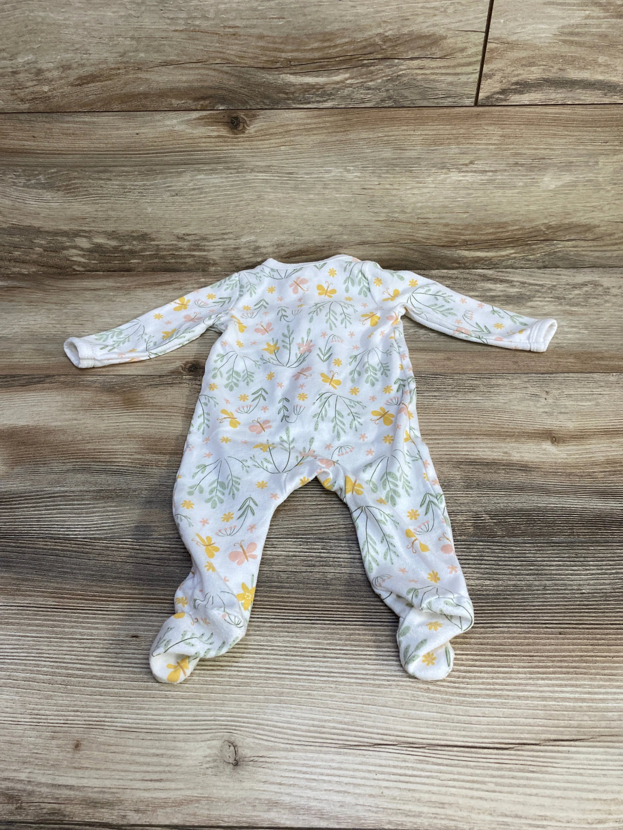 Sterling Baby Floral Sleeper White sz 6m - Me n Mommy To Be