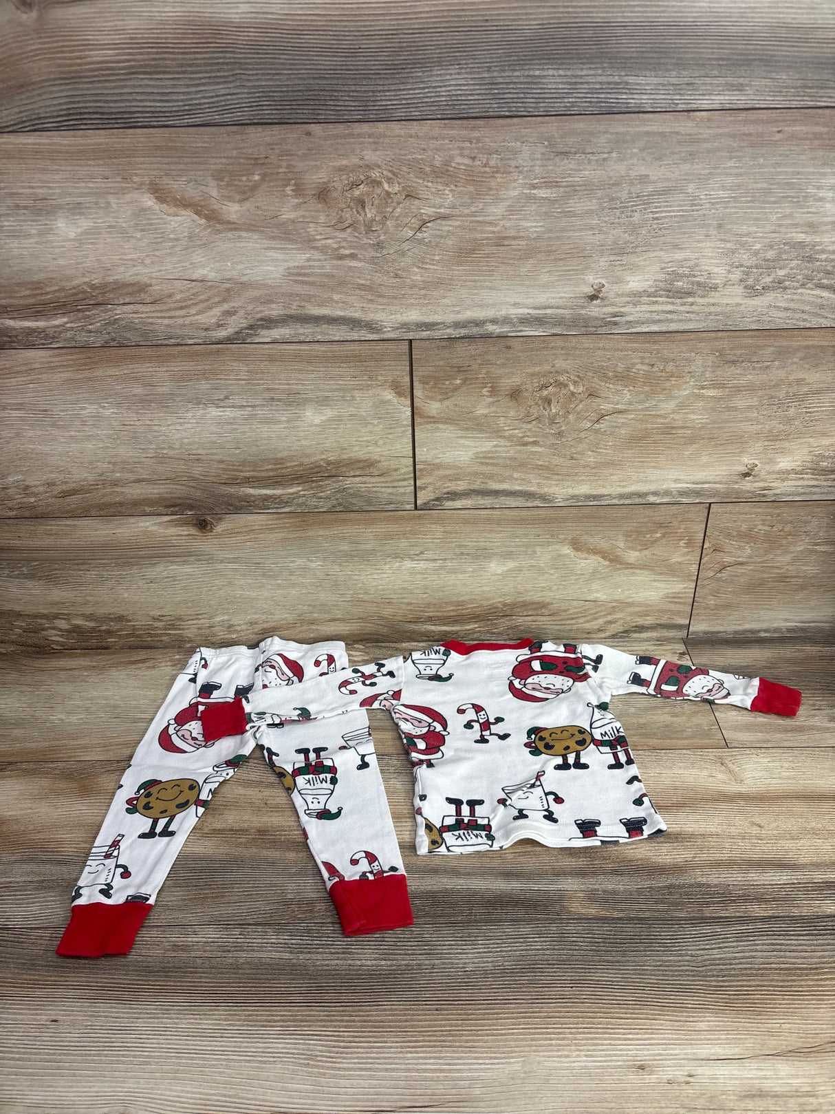Carter's Milk & Cookies 2pc Pajama Set White sz 12m