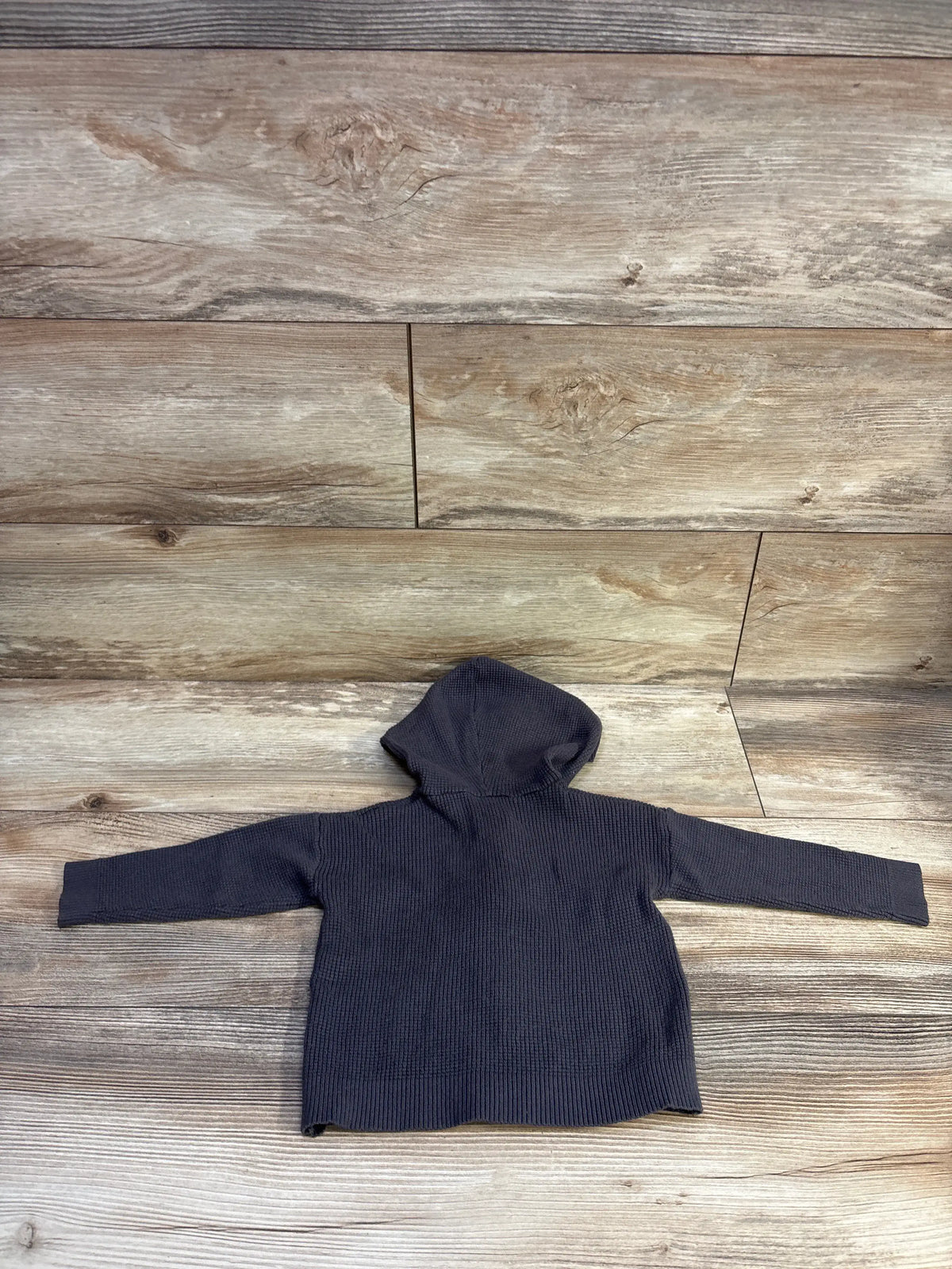 Modern Moments Waffle Knit Full-Zip Jacket Grey sz 12m