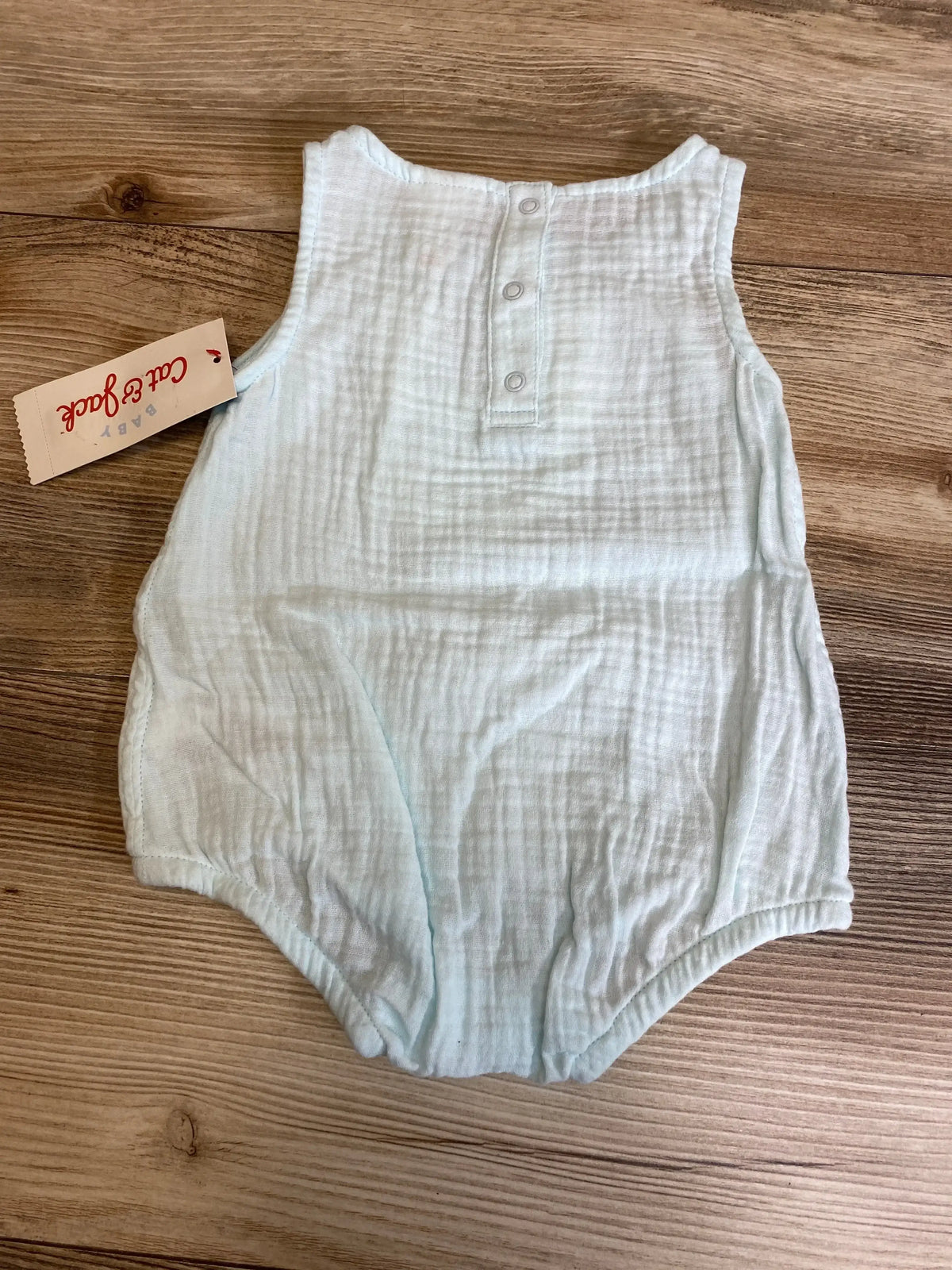 NEW Cat & Jack Gauze Bunny Romper Blue sz 3-6m - Me n Mommy To Be
