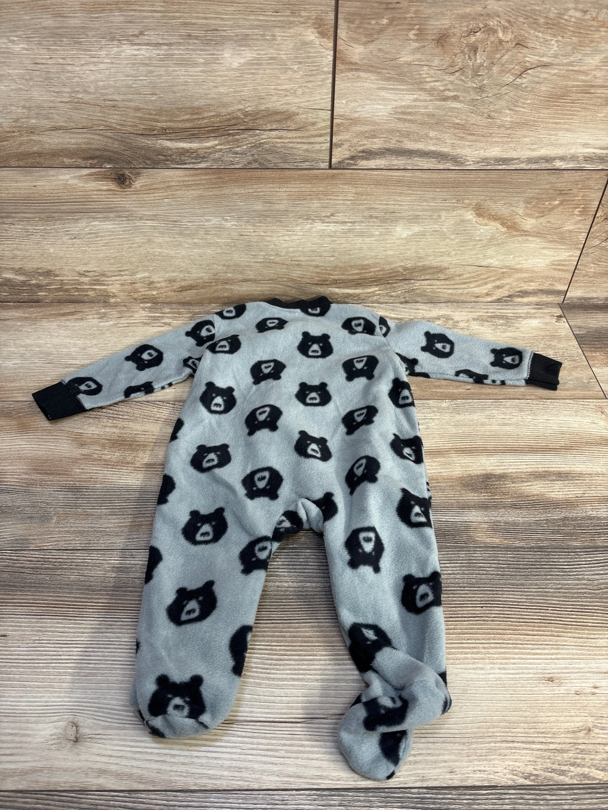 Yoga Sprouts Bear Blanket Sleeper Grey sz 0-3m - Me n Mommy To Be