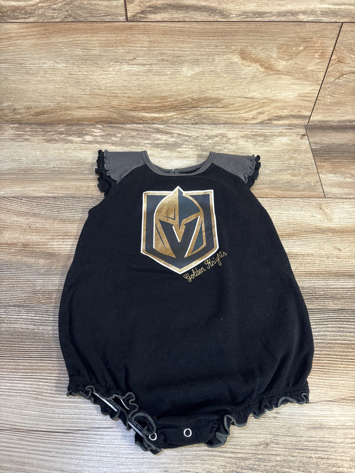 NHL Golden Knights Ruffle Bodysuit Black sz 24m