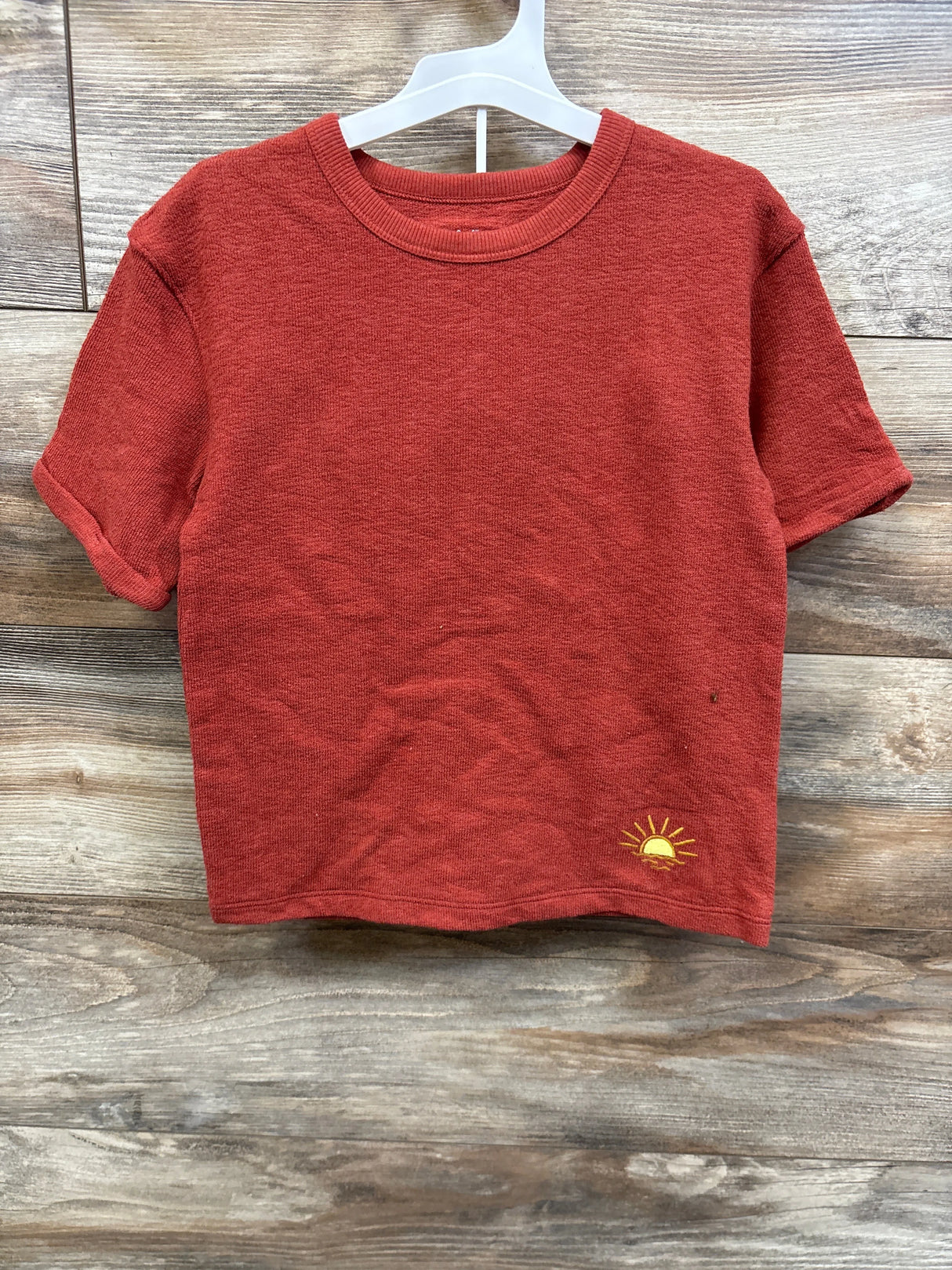 NEW Cat & Jack 2pc Terry Cloth Shirt & Shorts Set Rust sz 5T