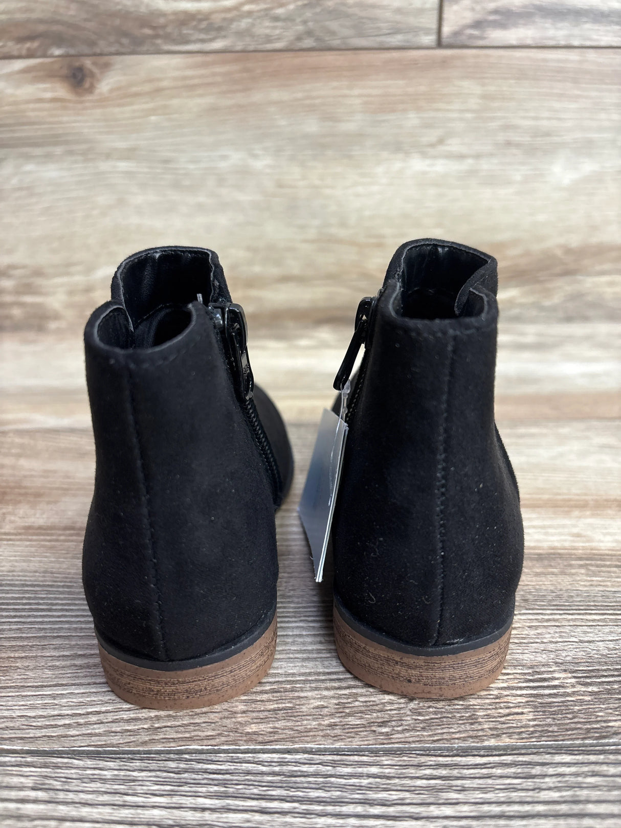 NEW Cat & Jack Penelope Zipper Booties Black sz 8c