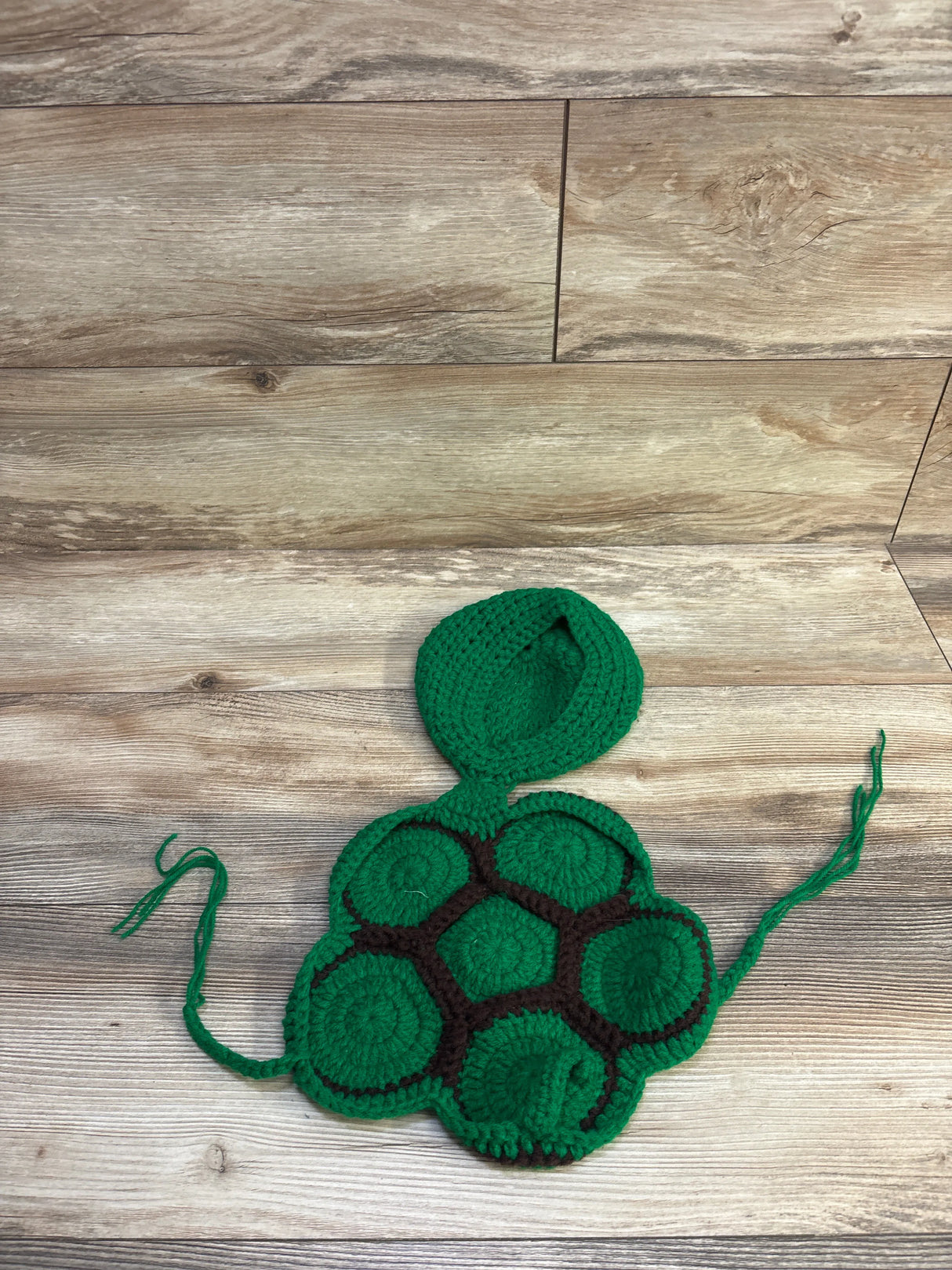 Photo Prop Crochet Turtle Costume Green sz Newborn