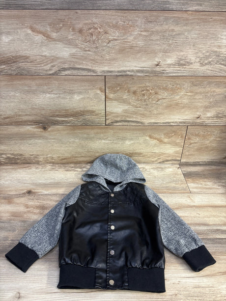 Shein Hooded Jacket Black sz 2T - Me n Mommy To Be