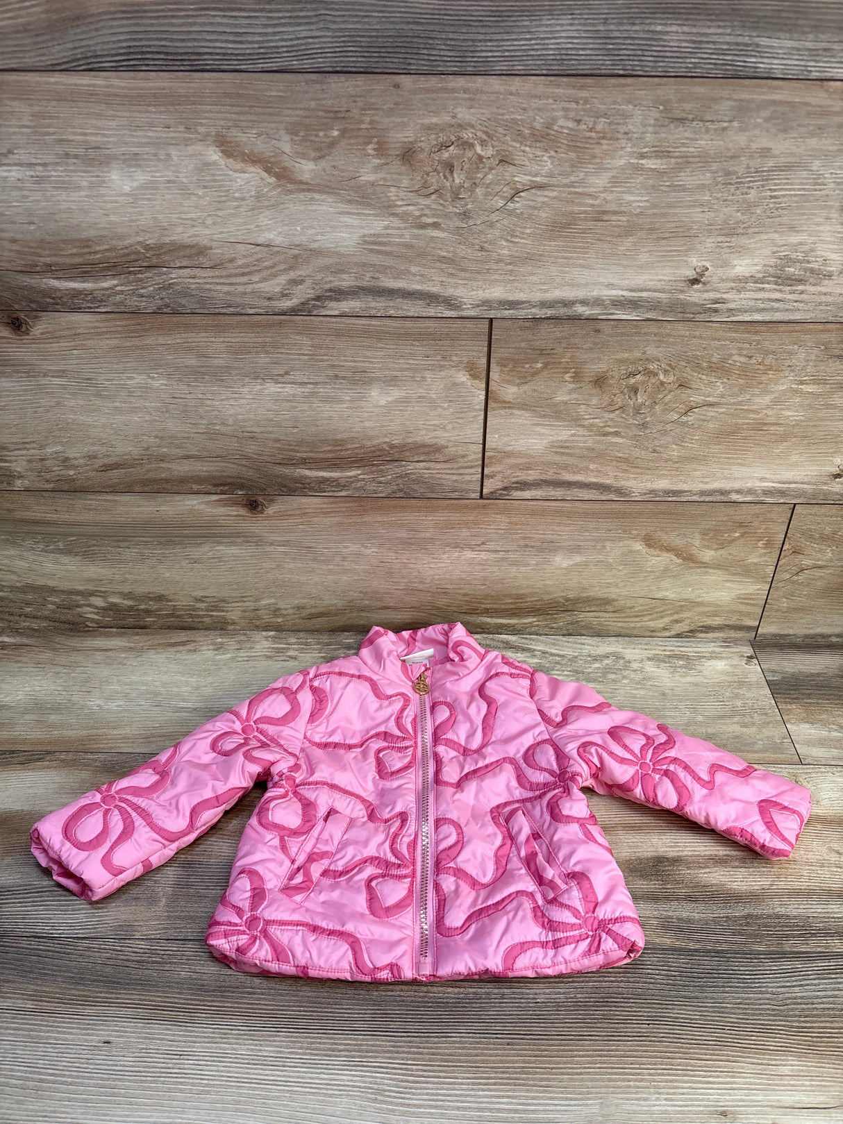 Nicole Miller Lightweight Puffer Jacker Pink sz 12m