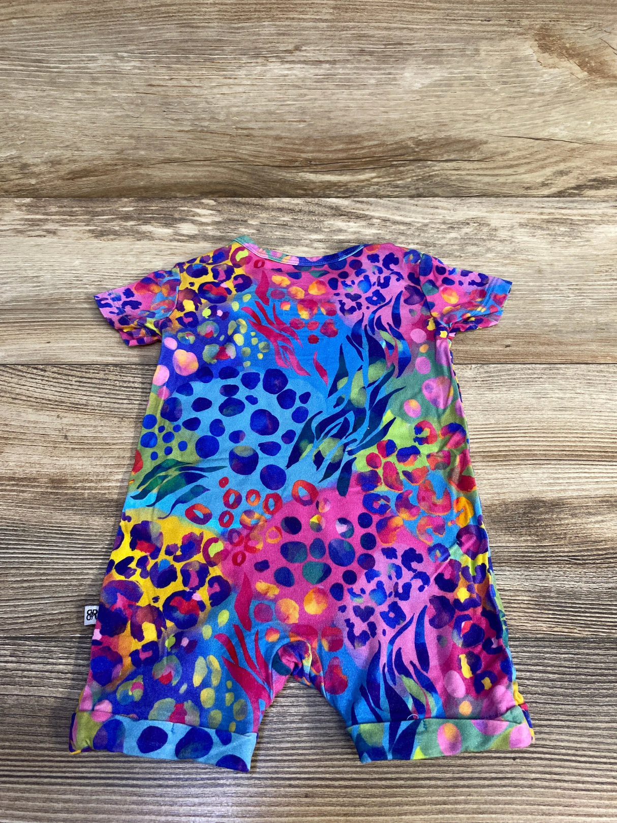 Bums & Roses Let's Get Wild Shortie Romper sz 3-6m - Me n Mommy To Be