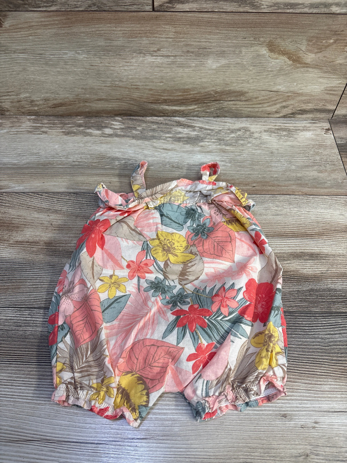 Carter's Floral Shortie Romper Ivory sz 6m