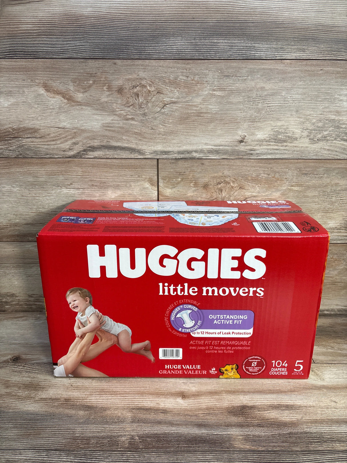 NEW Huggies Little Movers Disposable Diapers 104ct, Size 5