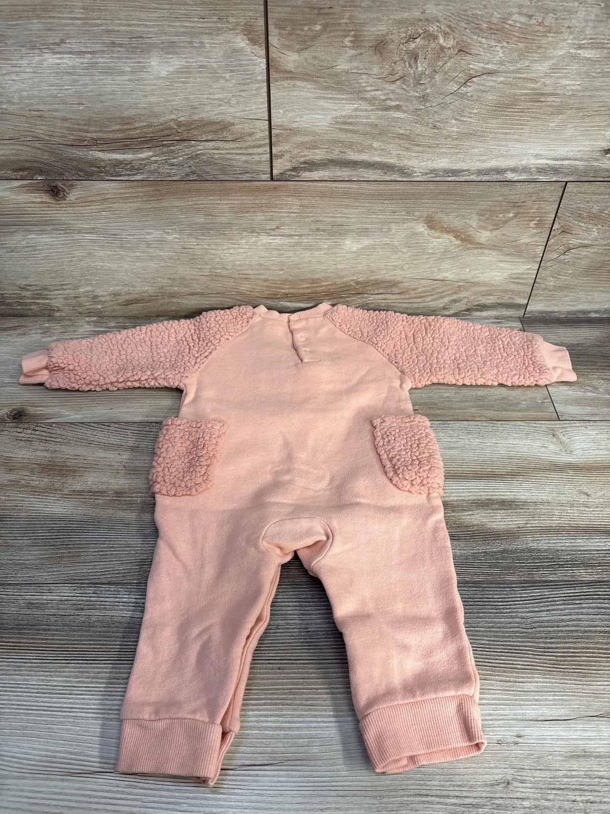 Disney Baby Minnie Mouse Sherpa Coverall Pink sz 6-9m