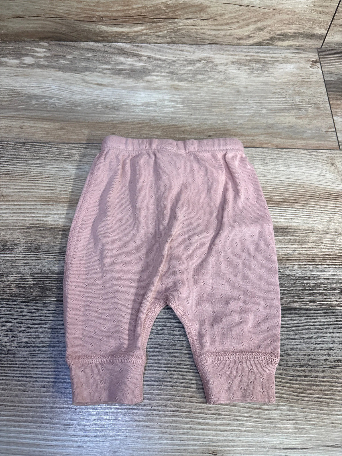 Hanna Andersson Pointelle Drawstring Pants Pink sz Newborn