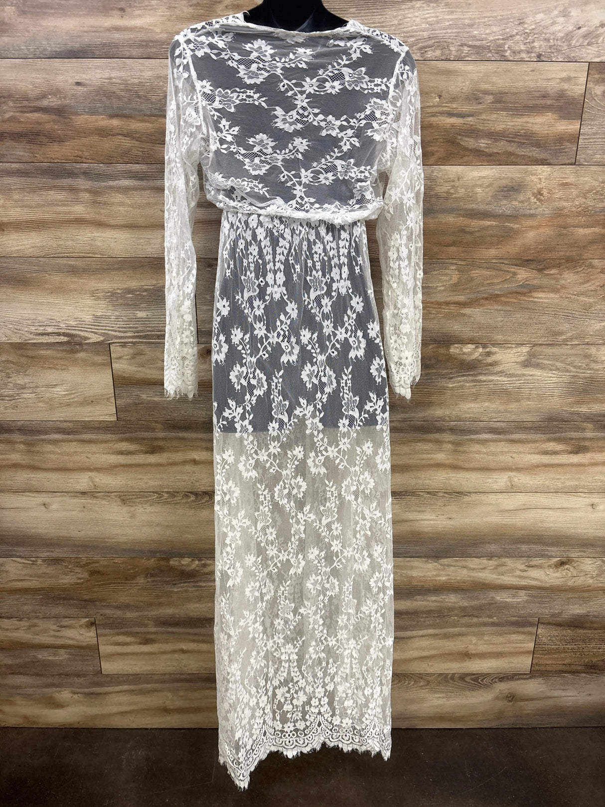 Maternity Maxi Lace Dress White sz XXL