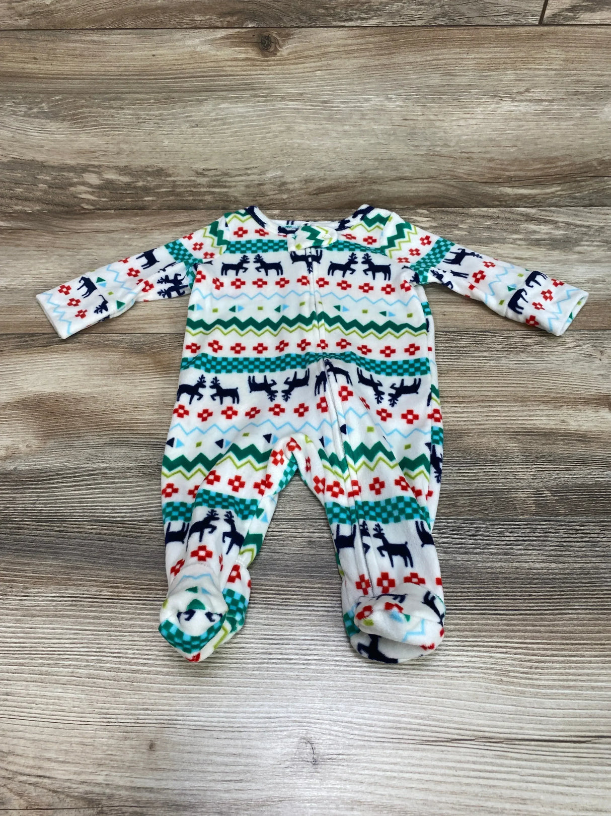 Cat & Jack Fair Isle Sleeper White sz Newborn - Me n Mommy To Be