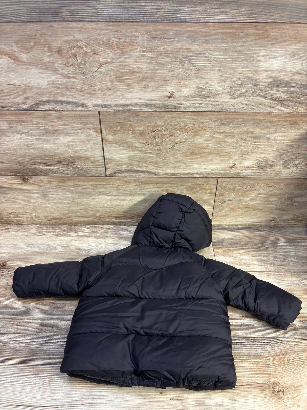 Zara Hooded Puffer Jacket Black sz 9-12m