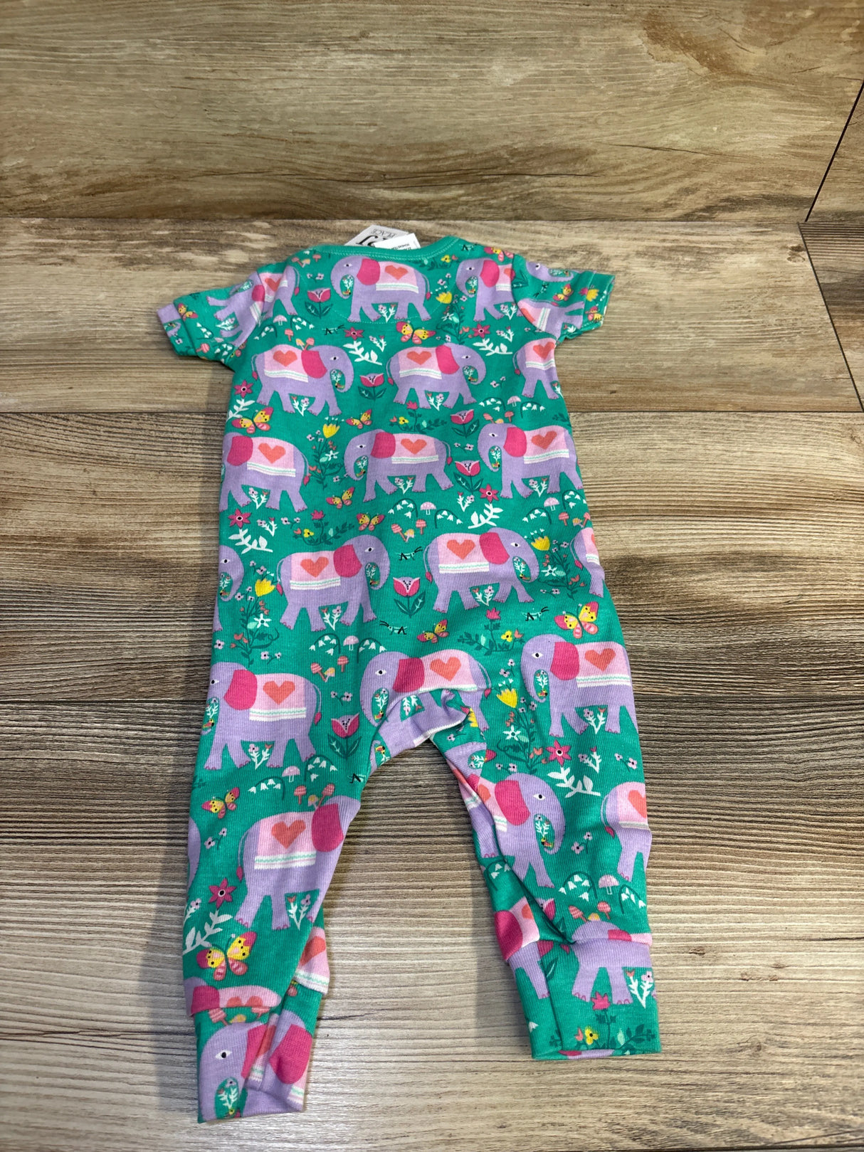 NEW Children's Place Short Sleeve Sleeper Green sz 0-3m