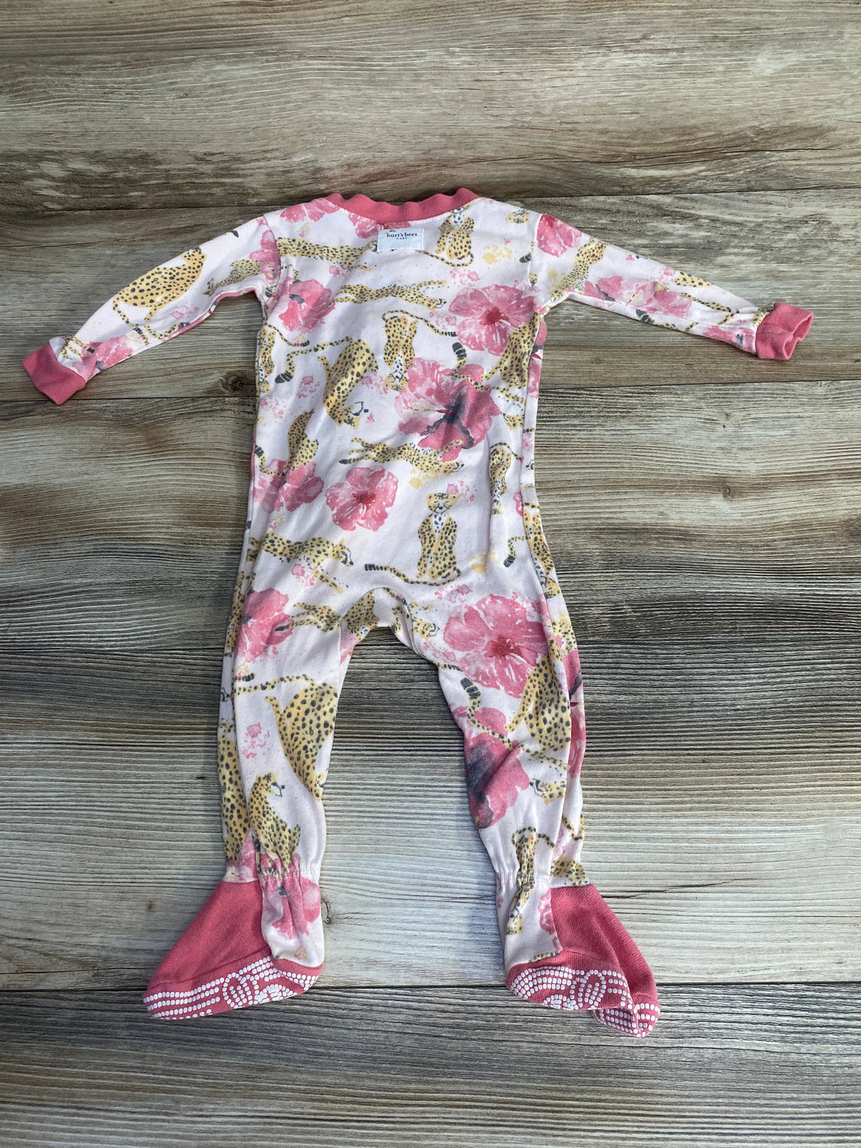 Burt's Bees Baby Organic Floral Sleeper Pink sz 3-6m - Me n Mommy To Be