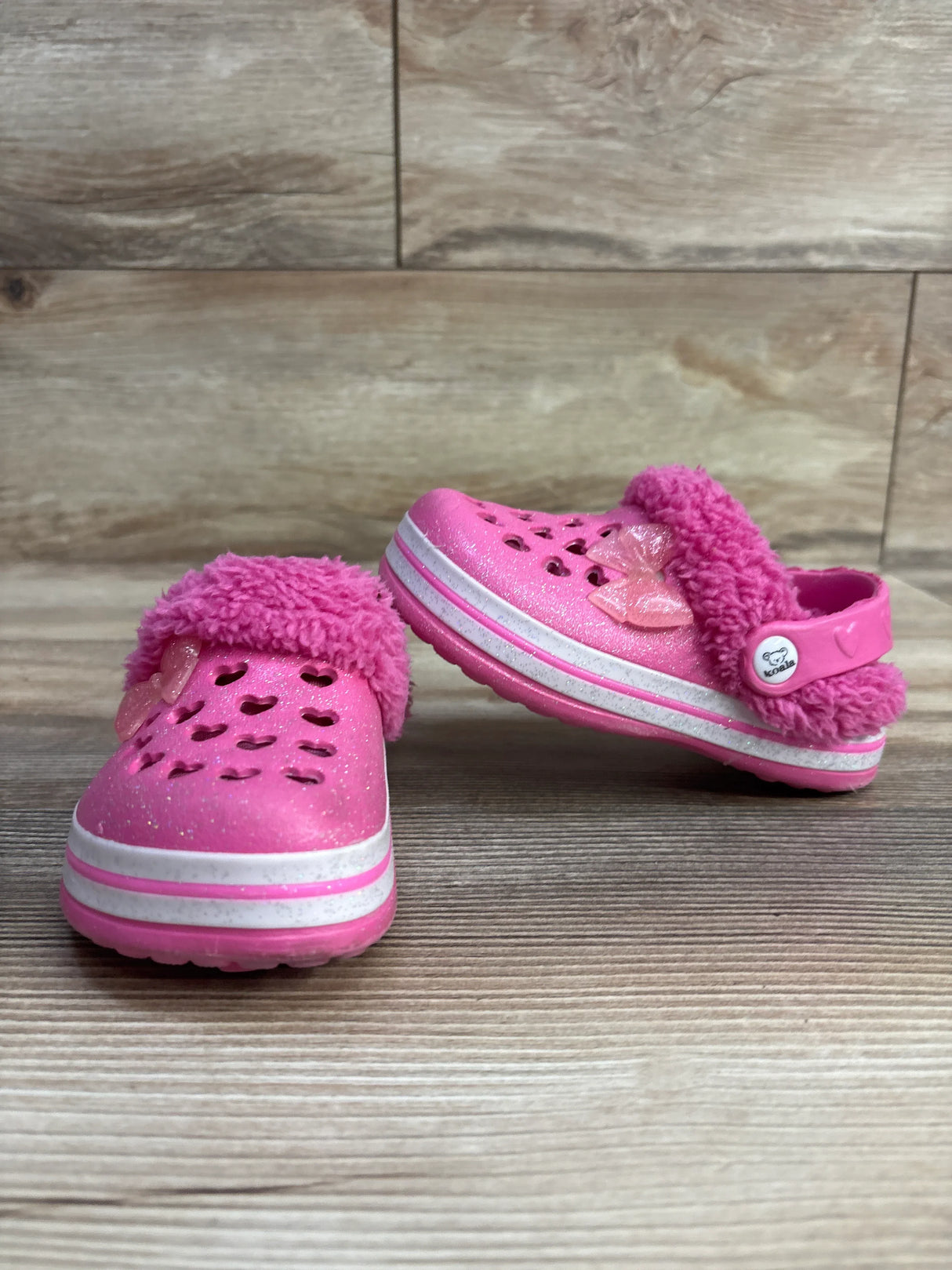 Koala Baby Furry Clogs Pink sz 6c