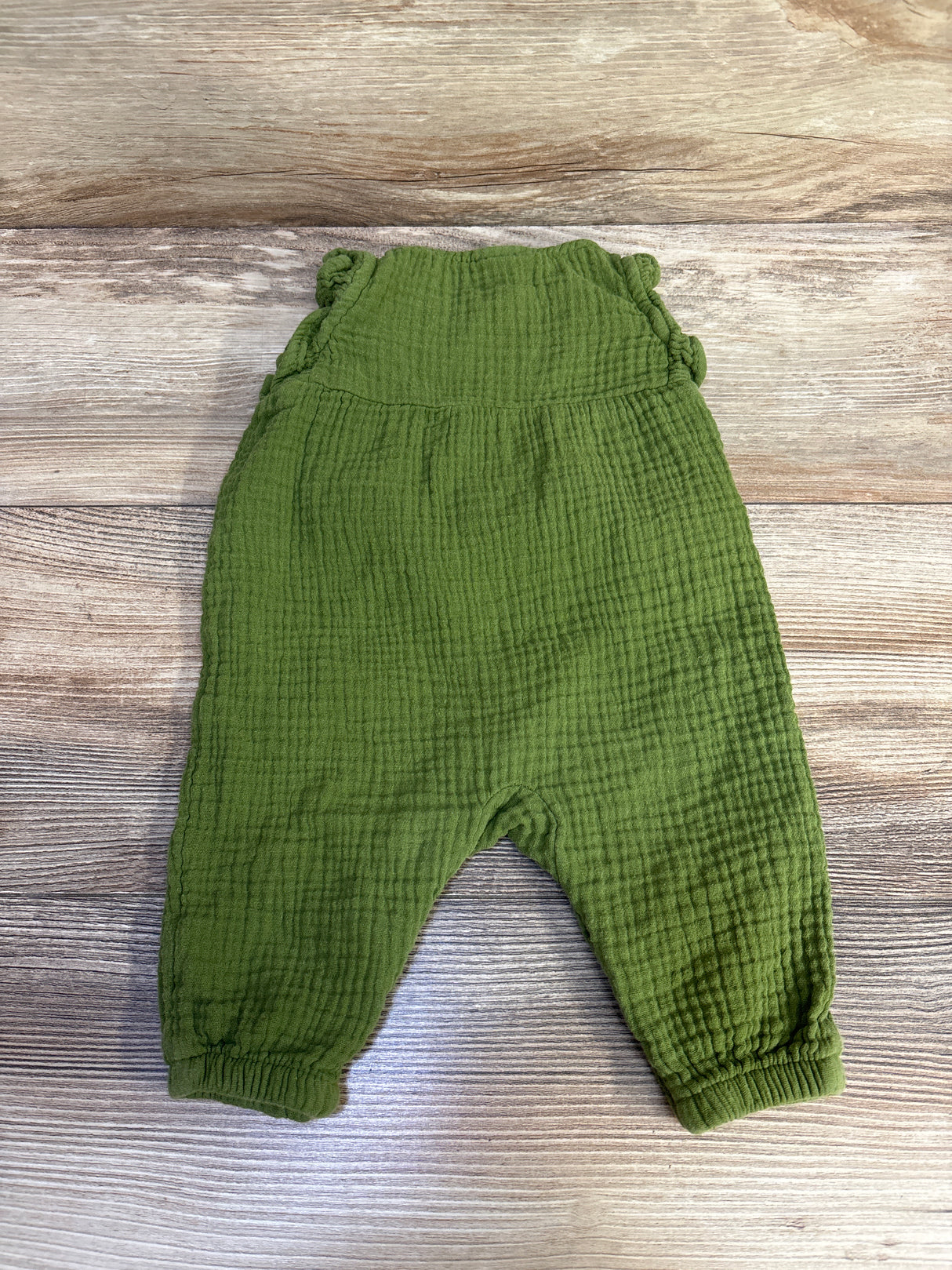 Cat & Jack Gauze Henley Jumpsuit Green sz 0-3m