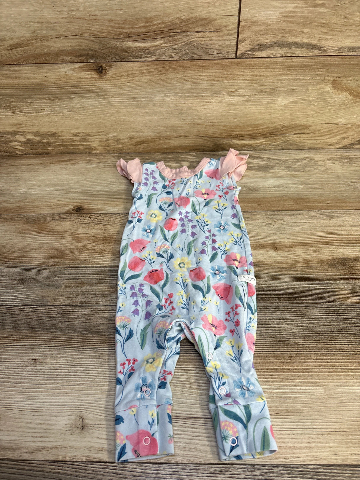 Lou Lou Lollipop Floral Jumpsuit Blue sz 0-3m