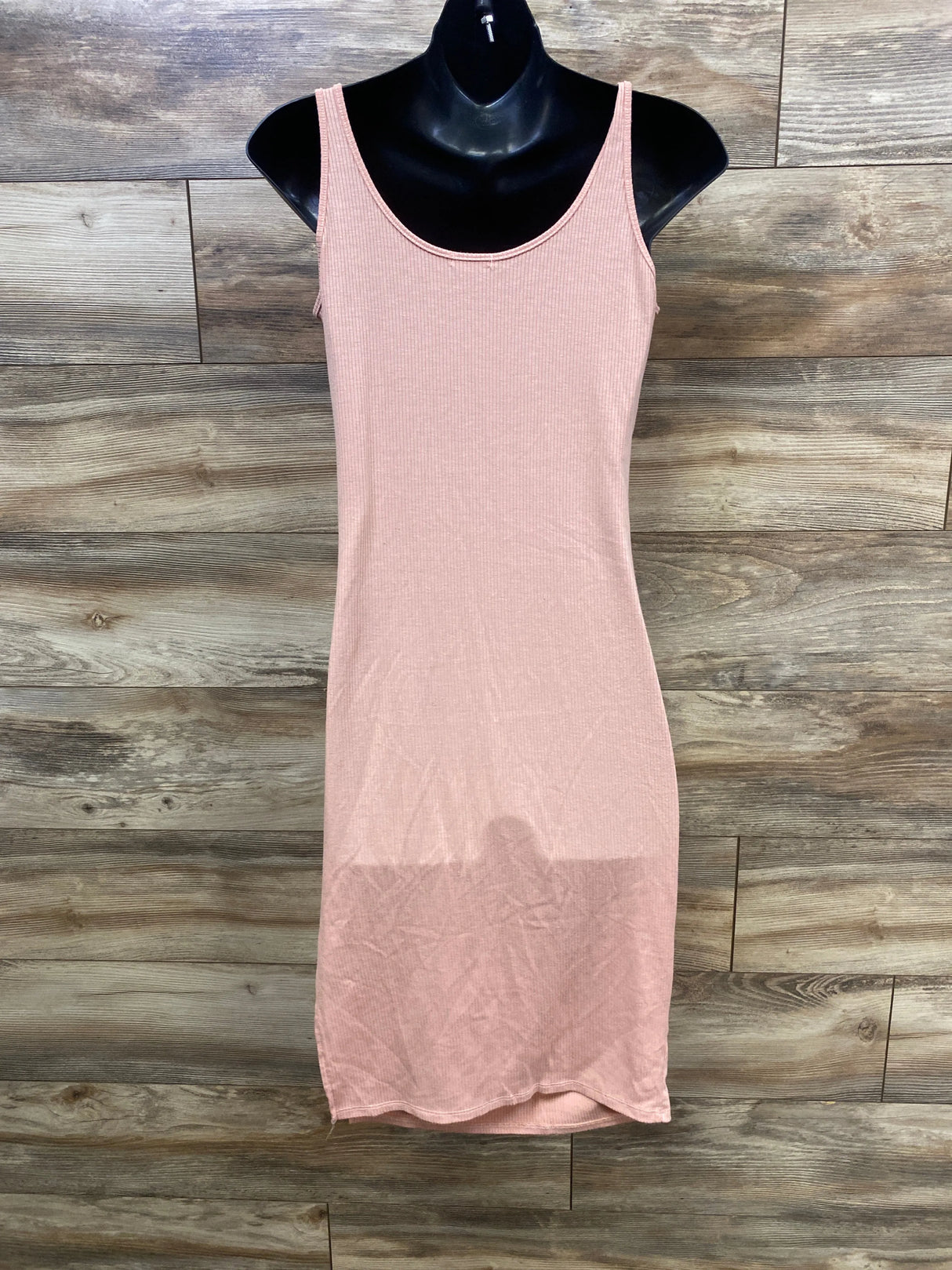 Heart & Hips Ribbed Tank Maternity Dress Pink sz Medium