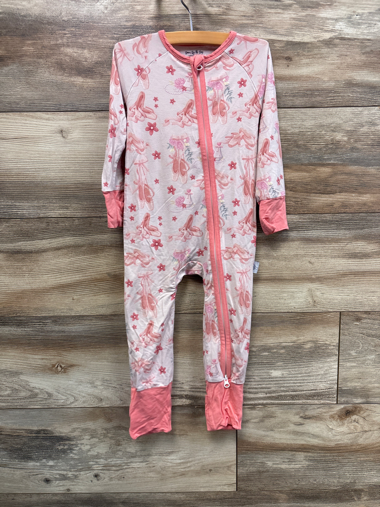 Down By The Bay Ballerina Bamboo Convertible Sleeper Pink sz 12-18m