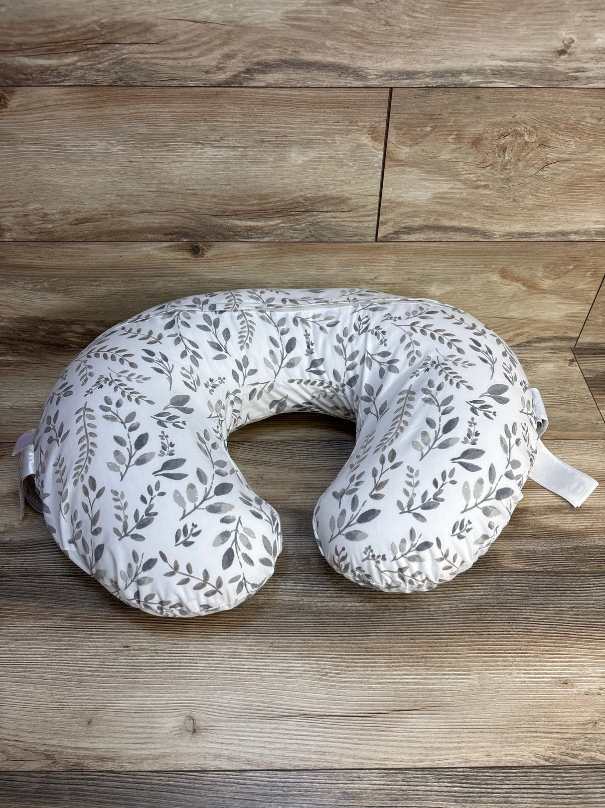 Boppy Nursing Pillow with Leaf Slipcover