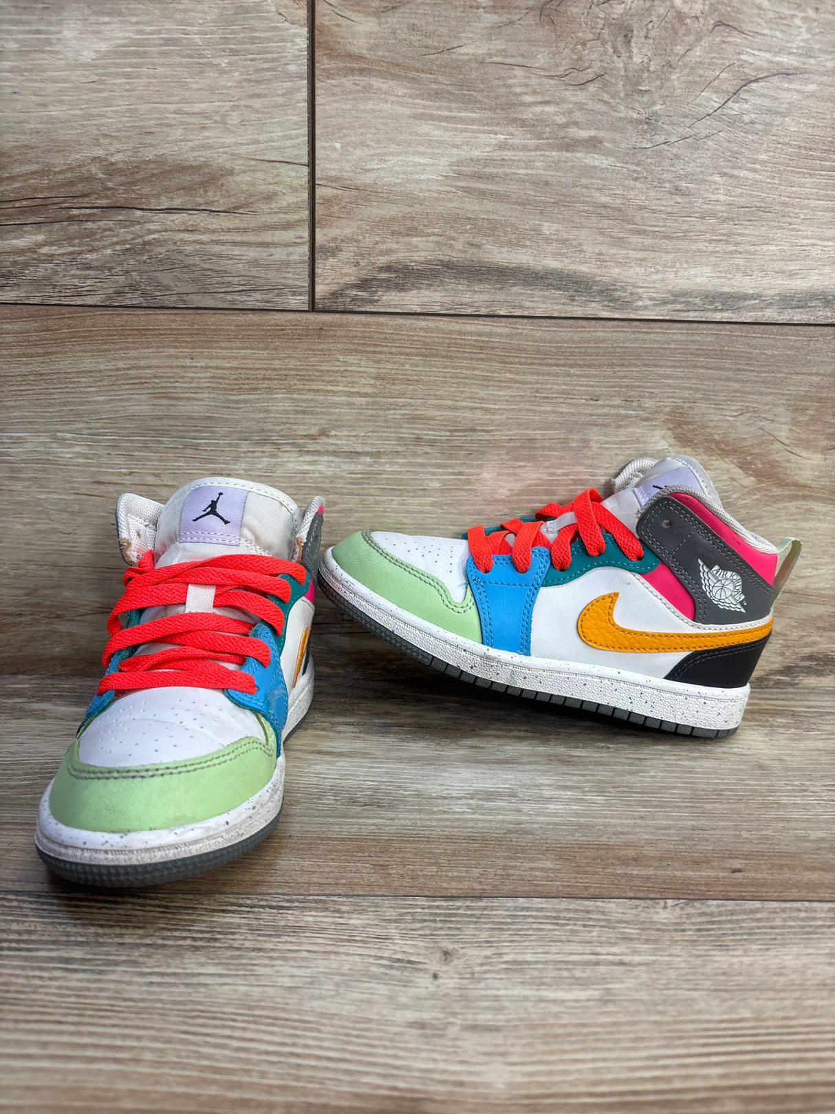 Air Jordan 1 Mid SE PS 'Multi-Color' Sneakers sz 12c