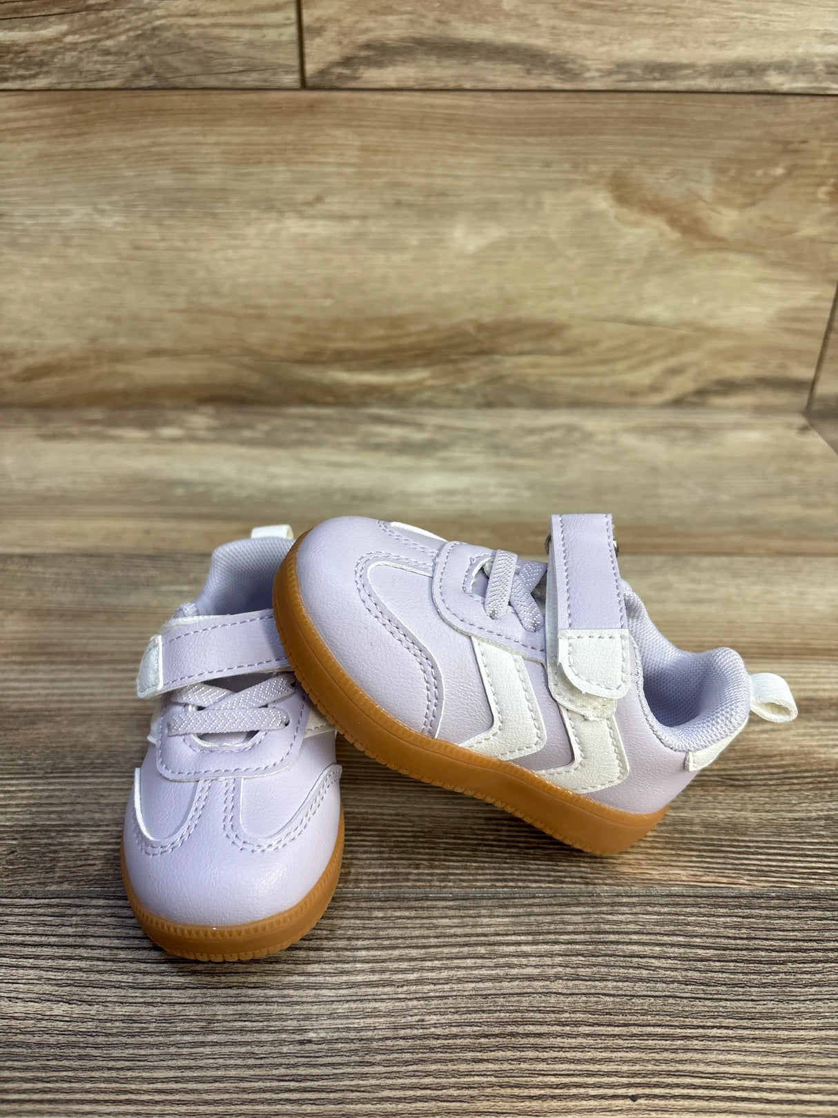 First Steps Hook and Loop Sneakers Lavender sz 4c