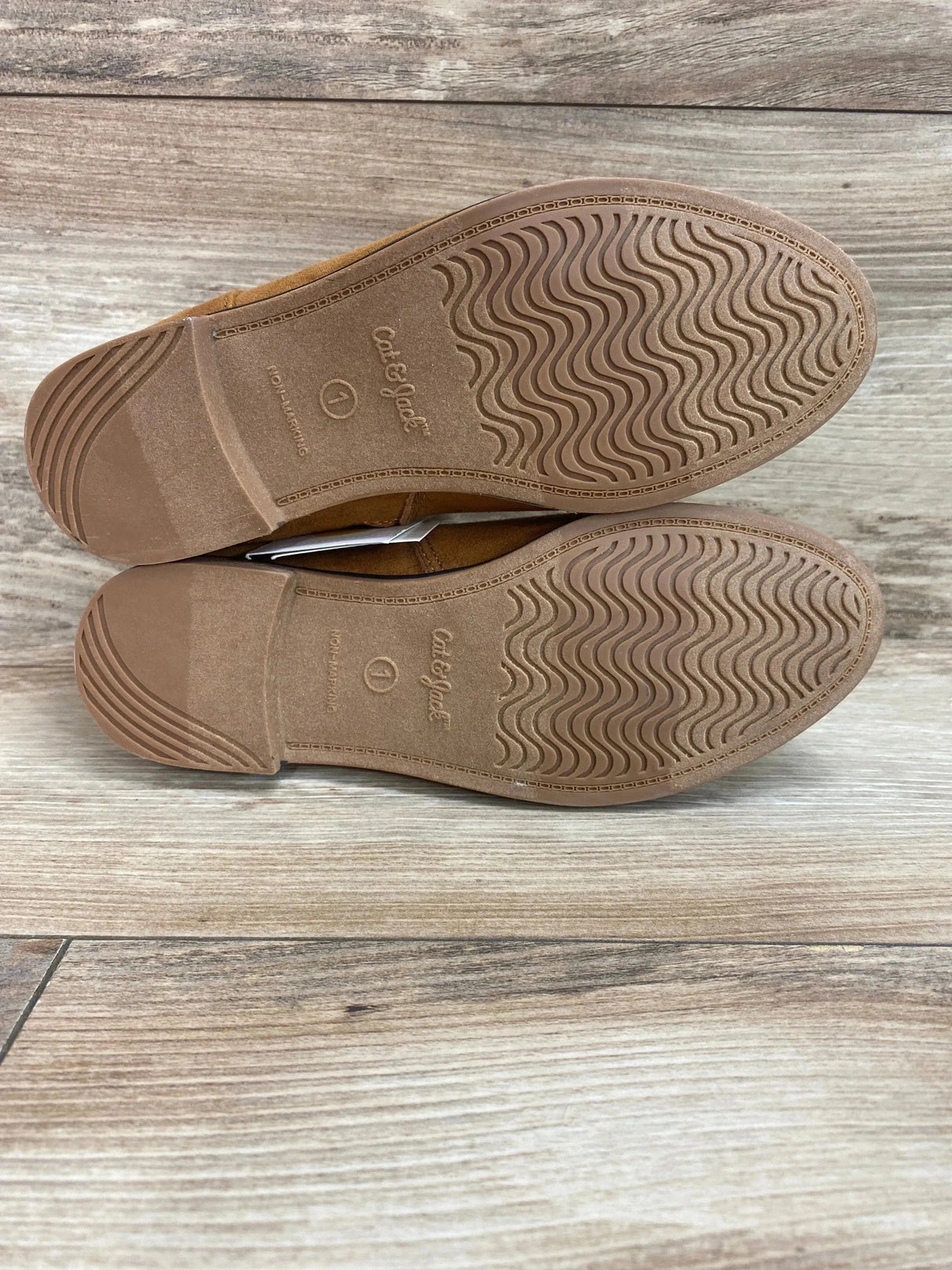 NEW Cat & Jack Girls' Opal Zipper Boots Cognac Sz 1Y - Me n Mommy To Be