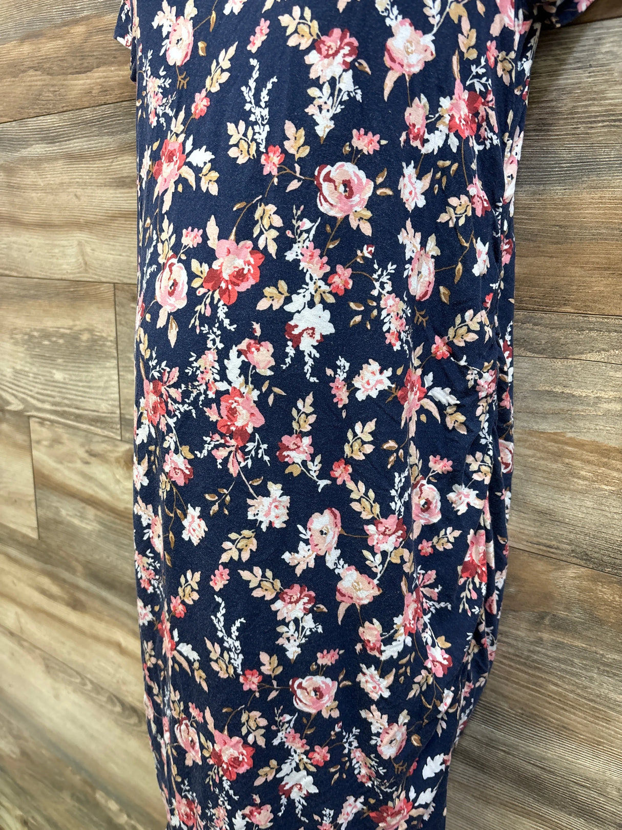 Time & Tru Maternity Floral Dress Navy sz Small (4-6)