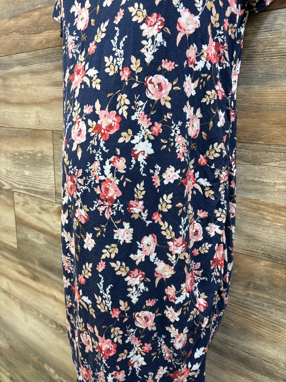 Time & Tru Maternity Floral Dress Navy sz Small (4-6)