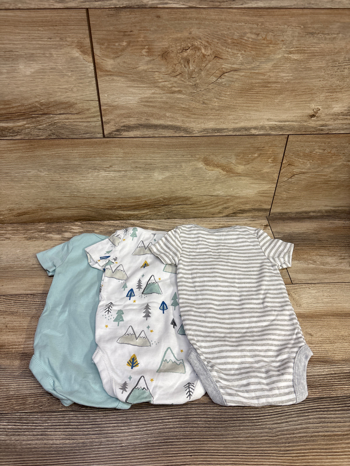 Cloud Island 3pk Bodysuits White sz 0-3m