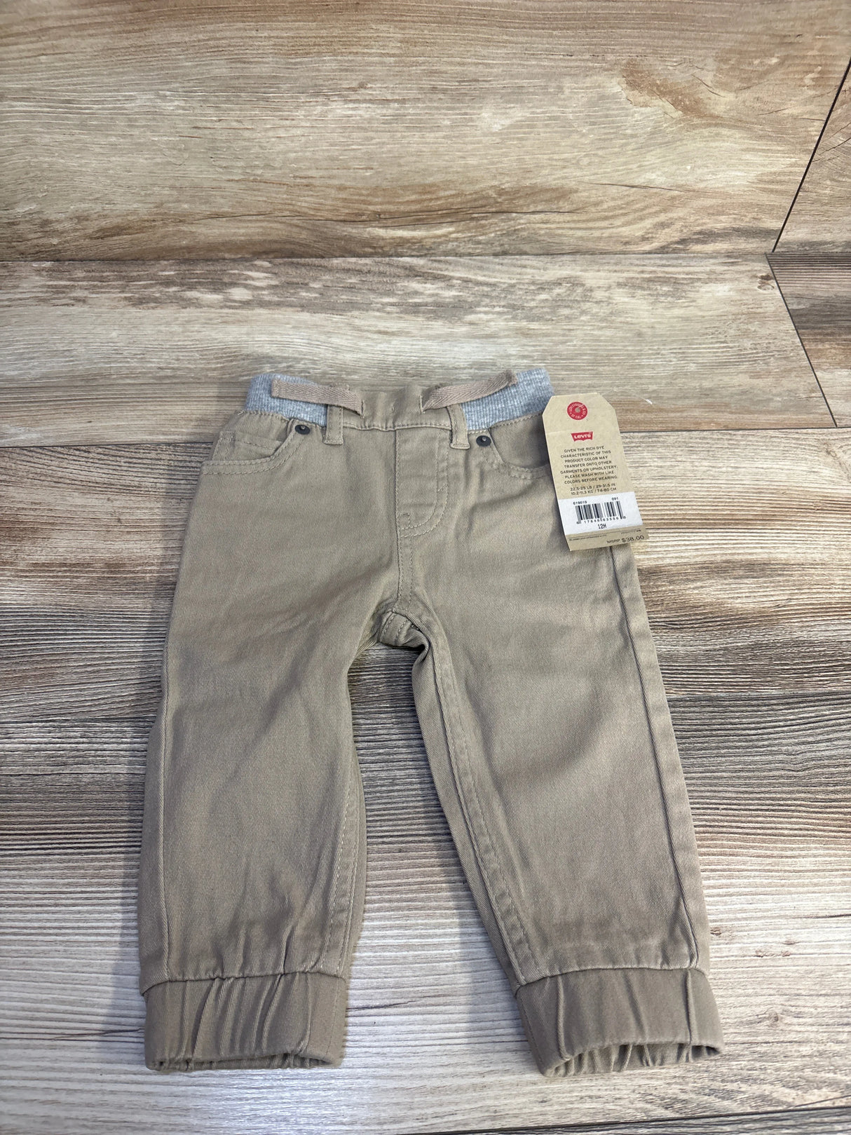 NEW Levi's Drawstring Joggers Tan sz 12m