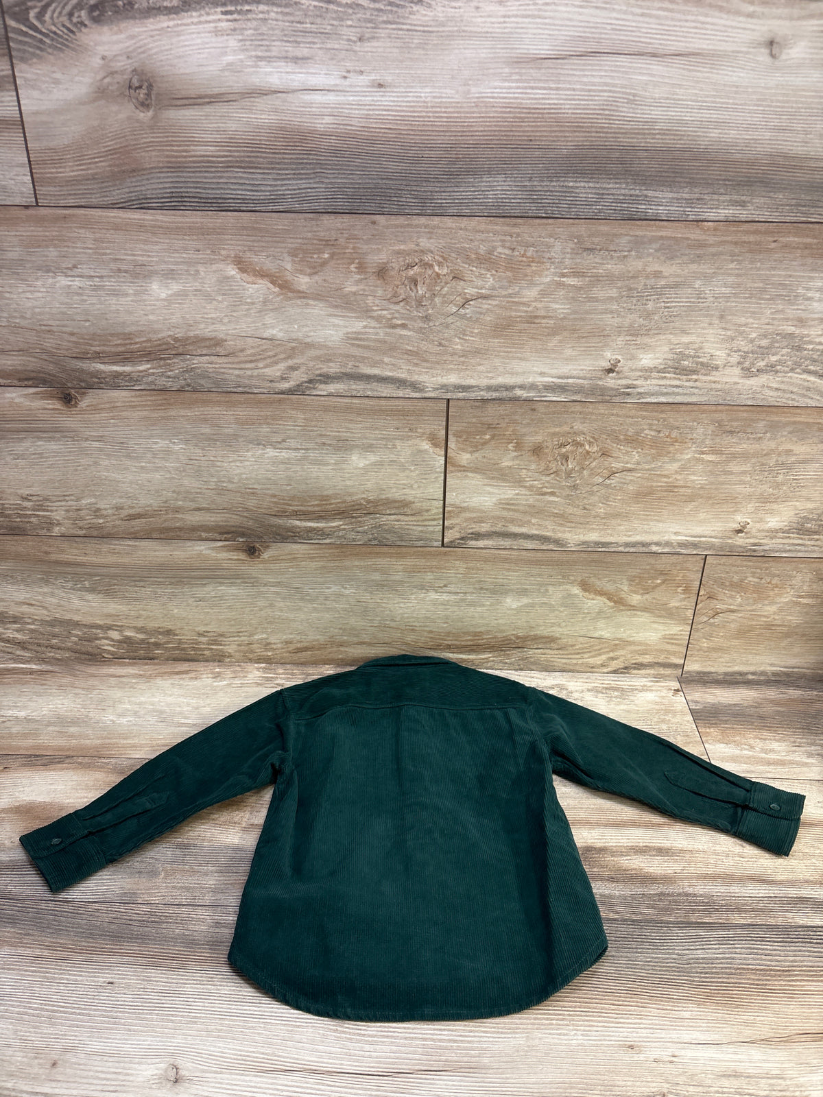 H&M Corduroy Button-Up Shirt Green sz 4T