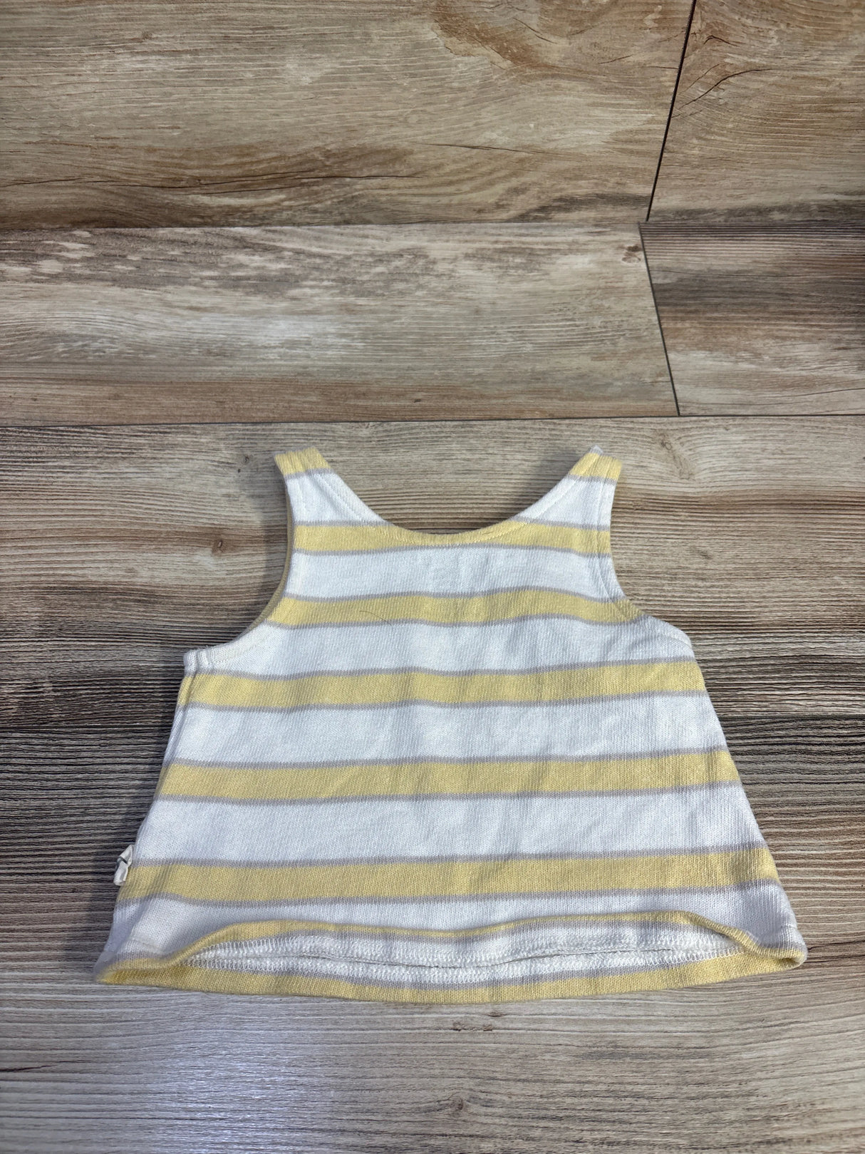 Easy Peasy Striped Tank Top White sz 18m