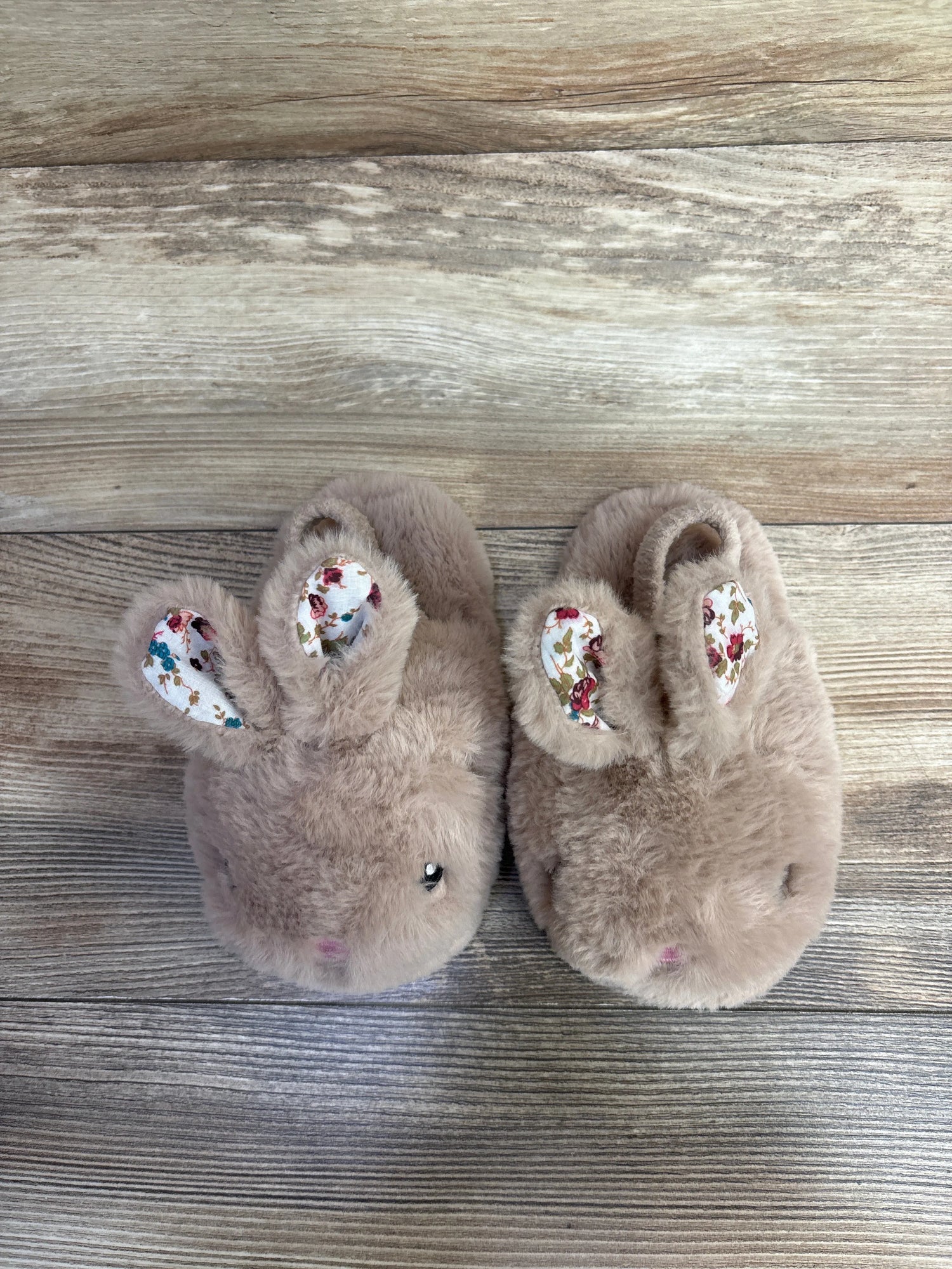 Wonder Nation Bunny Aline Slippers Beige sz 7-8c