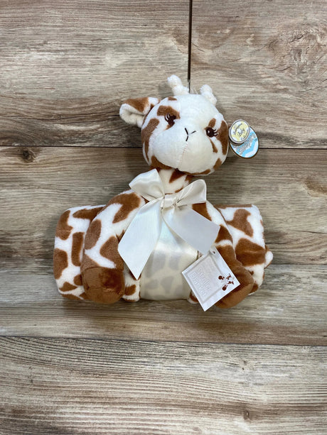 NEW Bearington Collection Baby Patches Cuddle Me Sleeper, Giraffe Security Blanket, 28.5" X 28.5" - Me n Mommy To Be