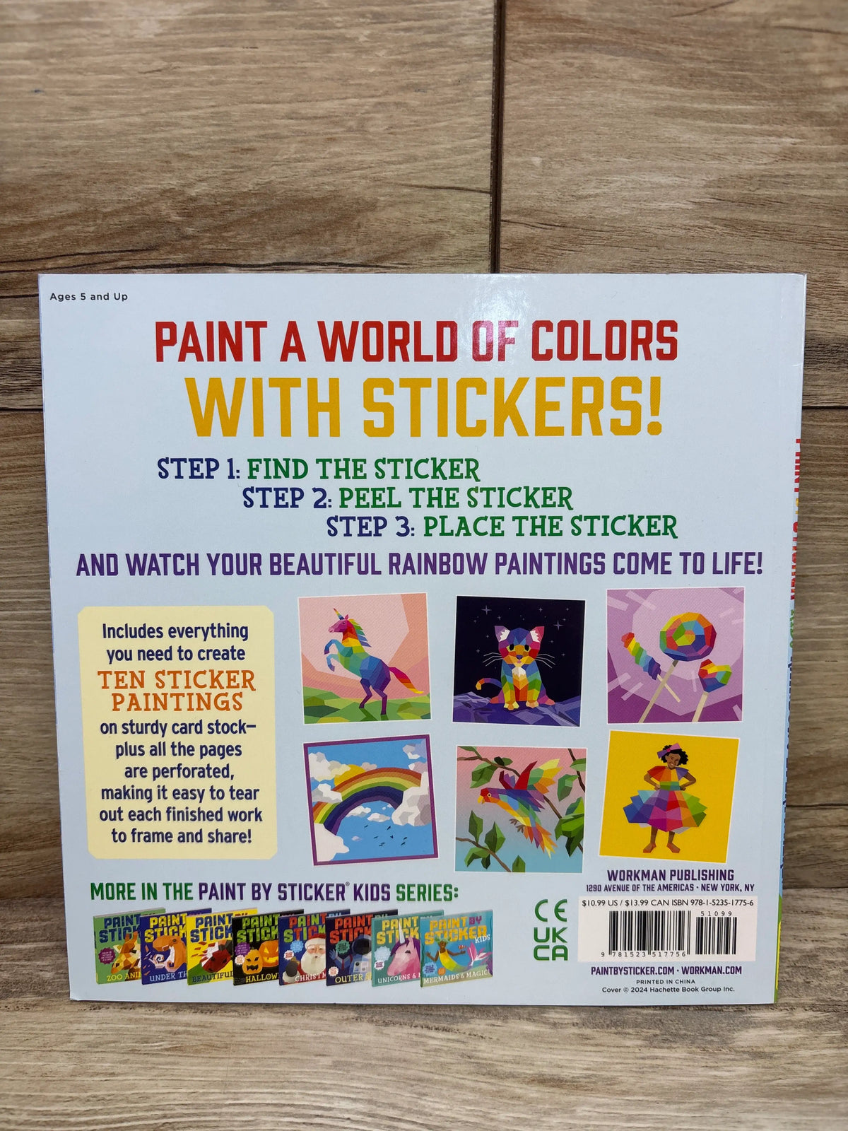Paint by Sticker: Rainbows Everywhere! Activity Book